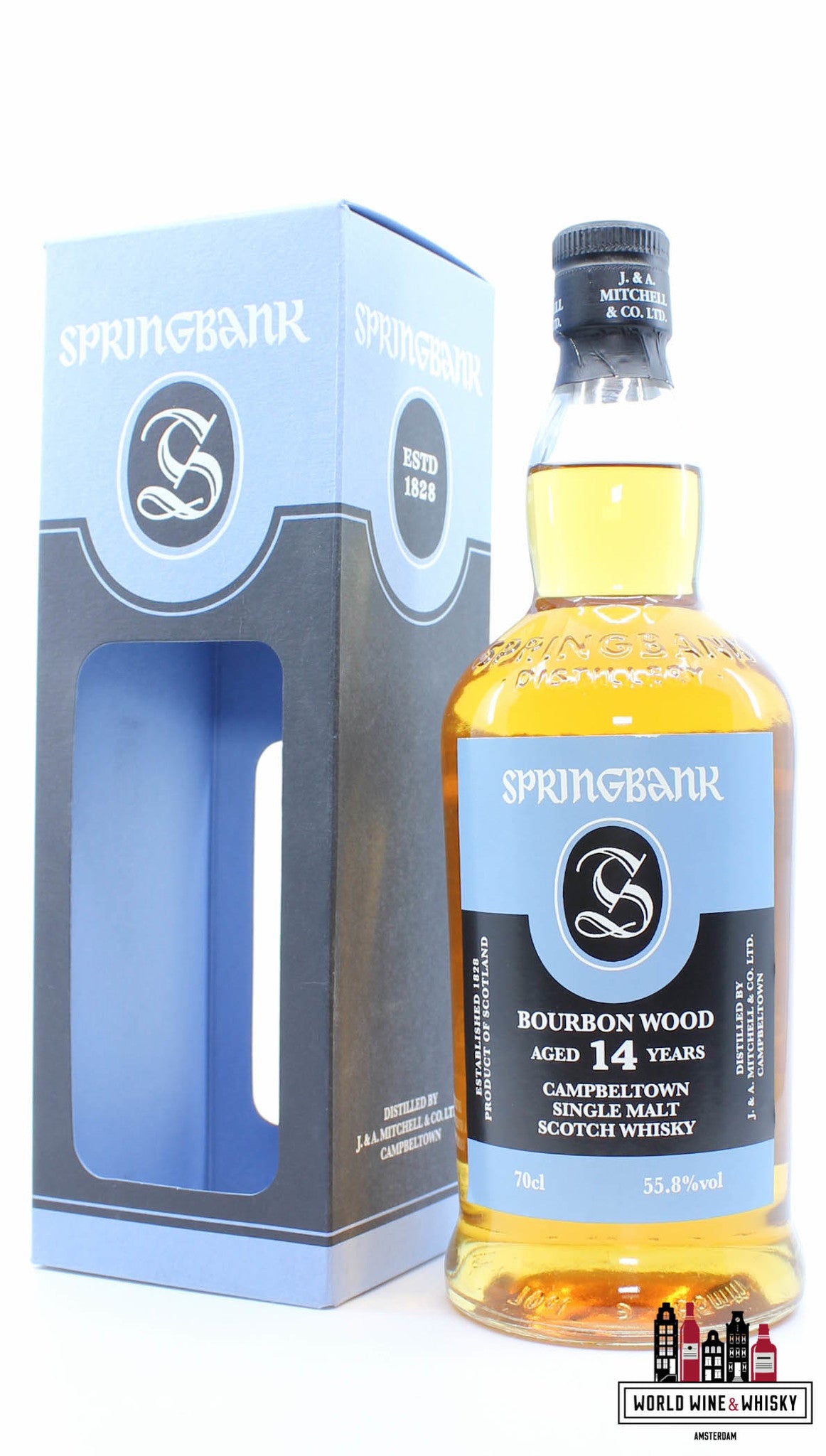 SPRINGBANK 14年 バーボンウッド 55.8% 箱付 Springbank 14 Years Old 2002 2017 - Bourbon Wood - Blue Edition