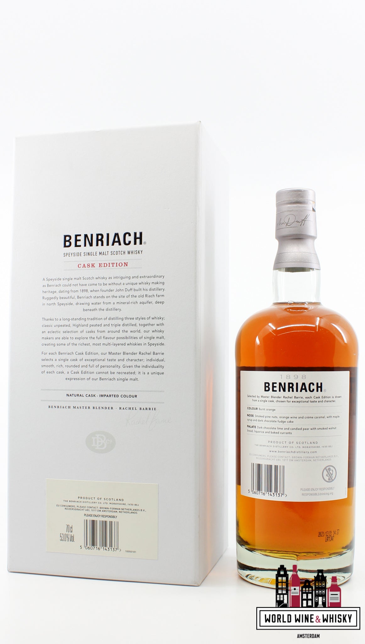 BenRiach 27 Years Old 1994 2021 - Cask Edition - Cask 2059 - Oloroso Sherry Puncheon 53% (1 of 659)