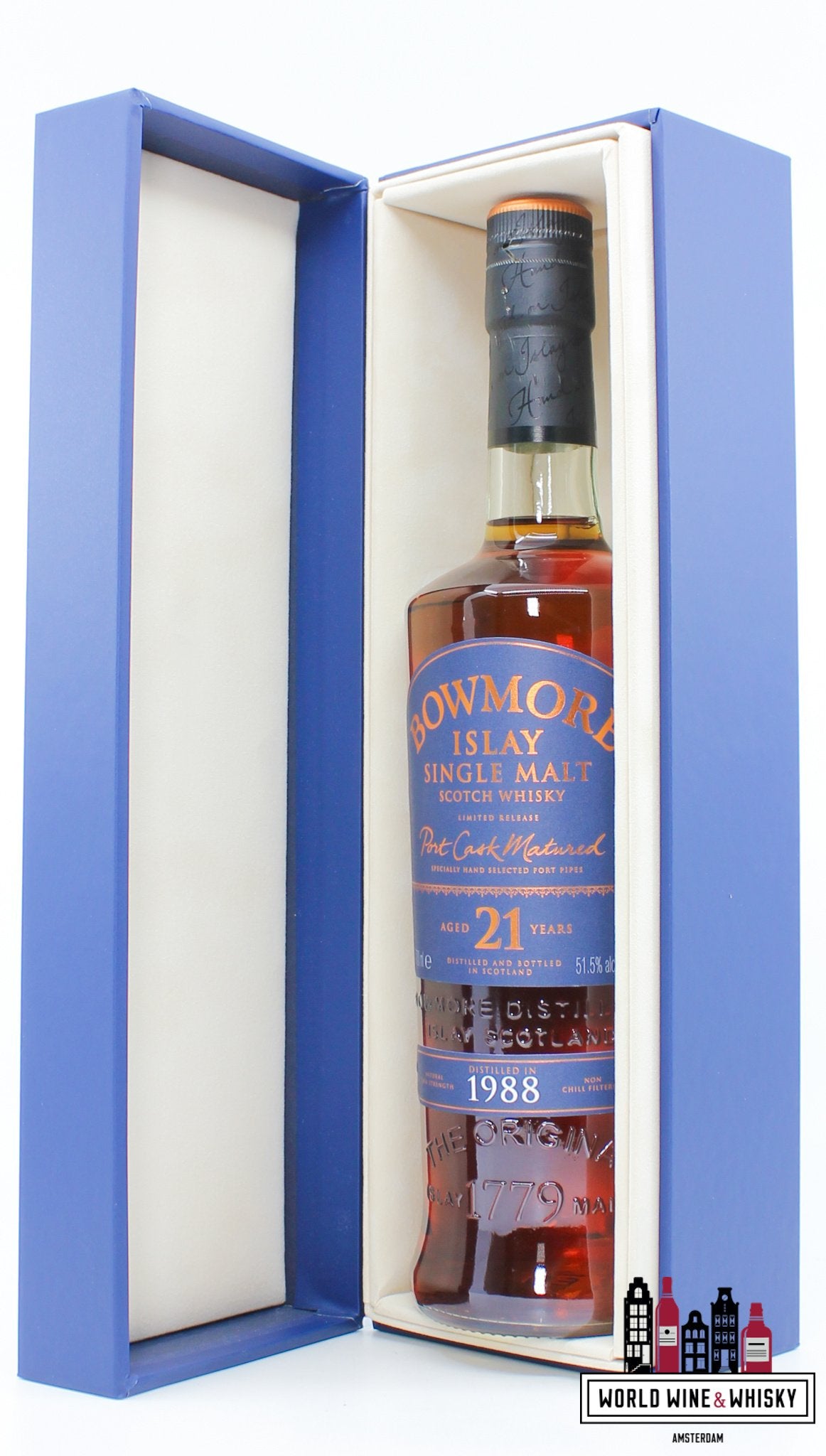 Bowmore 21 Years Old 1988 2009 - Port Cask Matured - Limited Release 51.5% (1 of 7200)
