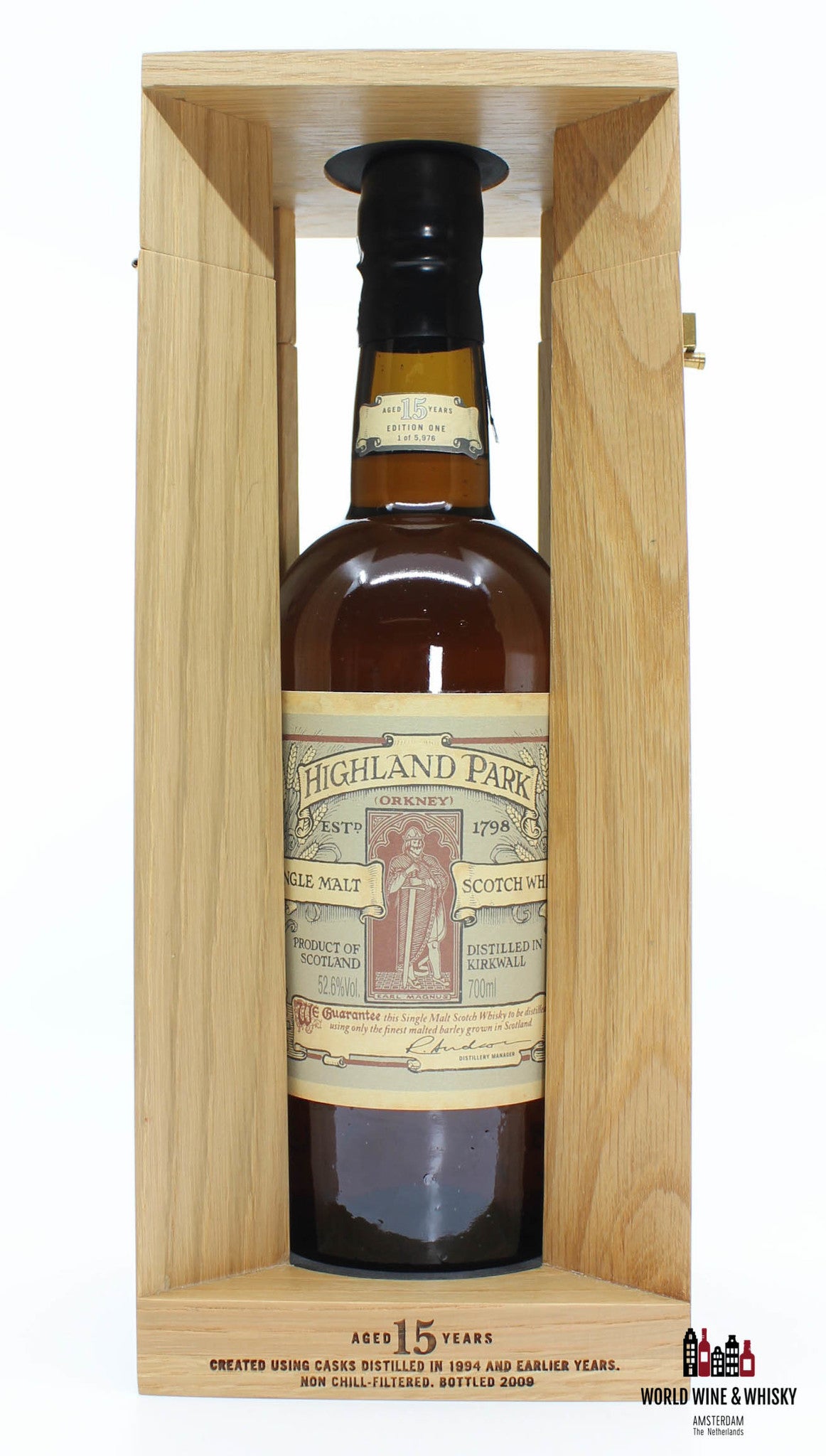 Highland Park 15 Years Old Earl Magnus 1994 2009 Inga Saga Trilogy - Edition One 52.6%