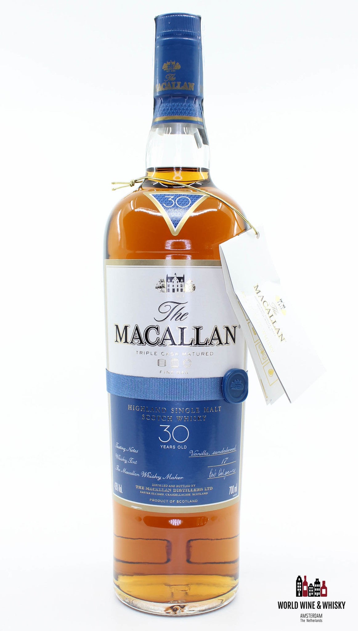Macallan 30 Years Old Fine Oak Triple Cask Matured 43% 700ml (in wooden case)