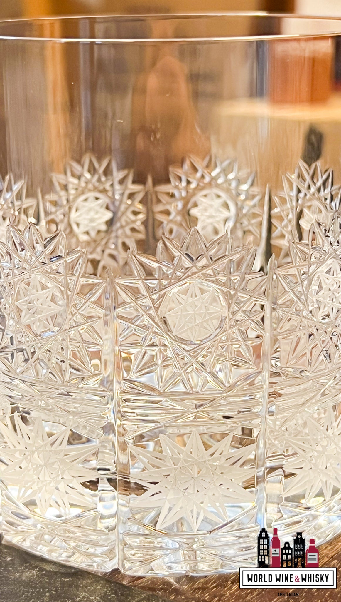 Luxury Crystal whisky and whiskey glasses - set of 6 glasses (Handmade and hand cut)