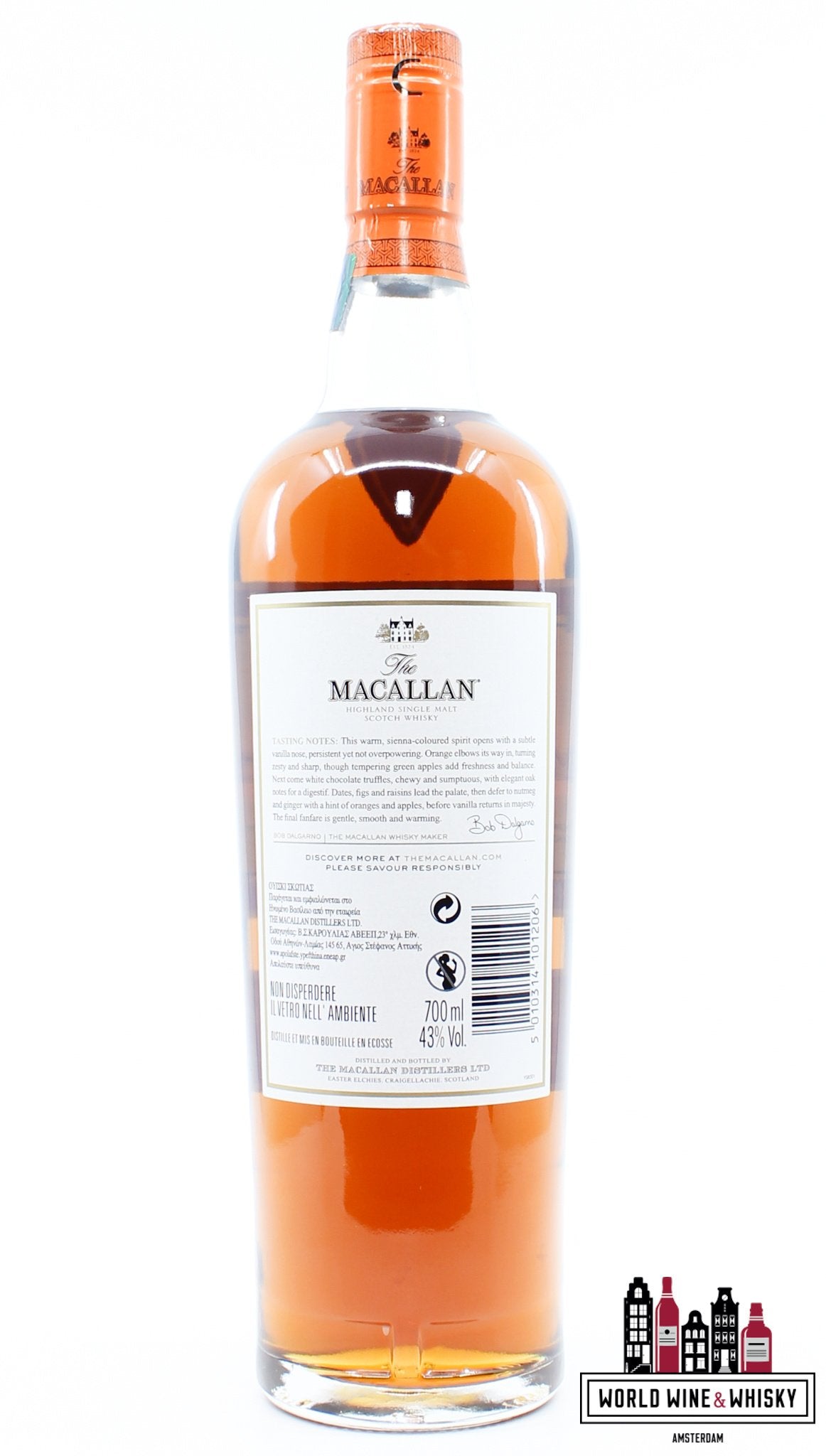 Macallan Sienna - The 1824 Series 43% 700ml (without the cardboard case)