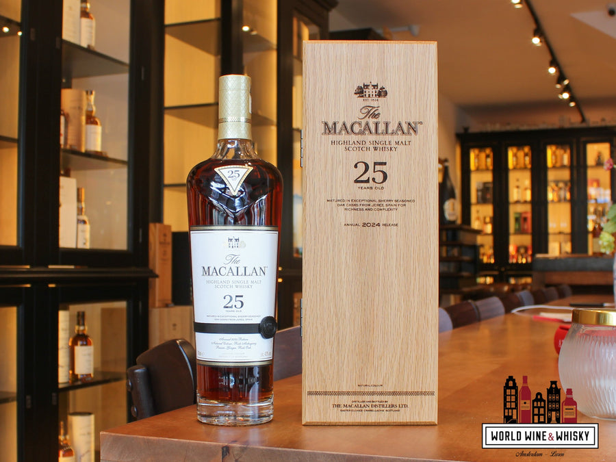 The Macallan 25 Years Old – Sherry Oak Casks – Annual 2024 Release 43%