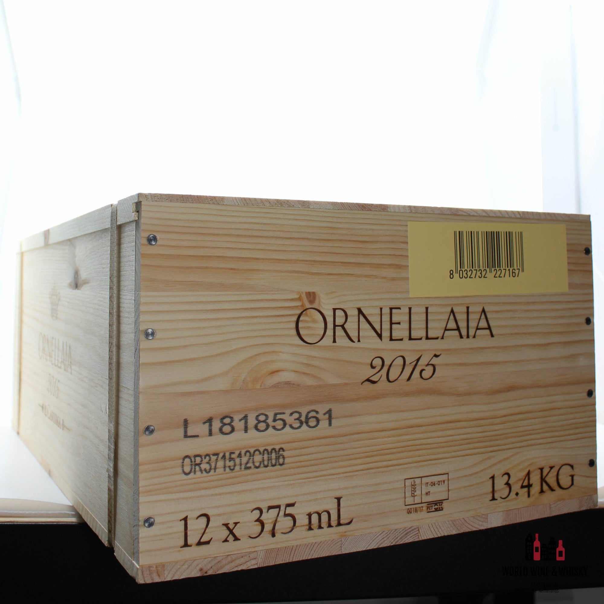 12x Ornellaia Bolgheri Superiore 2015 (IL Carisma) in OWC 375ml - WORLD WINE WHISKY 