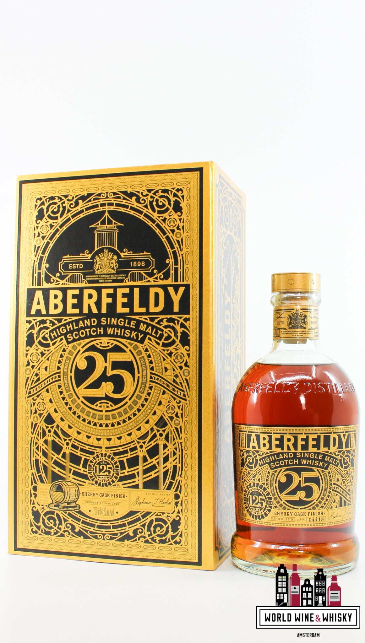 Aberfeldy 25 Years Old 2023 - 125th Anniversary (1889-2023) 46% (1 of 11.800) - WORLD WINE WHISKY 