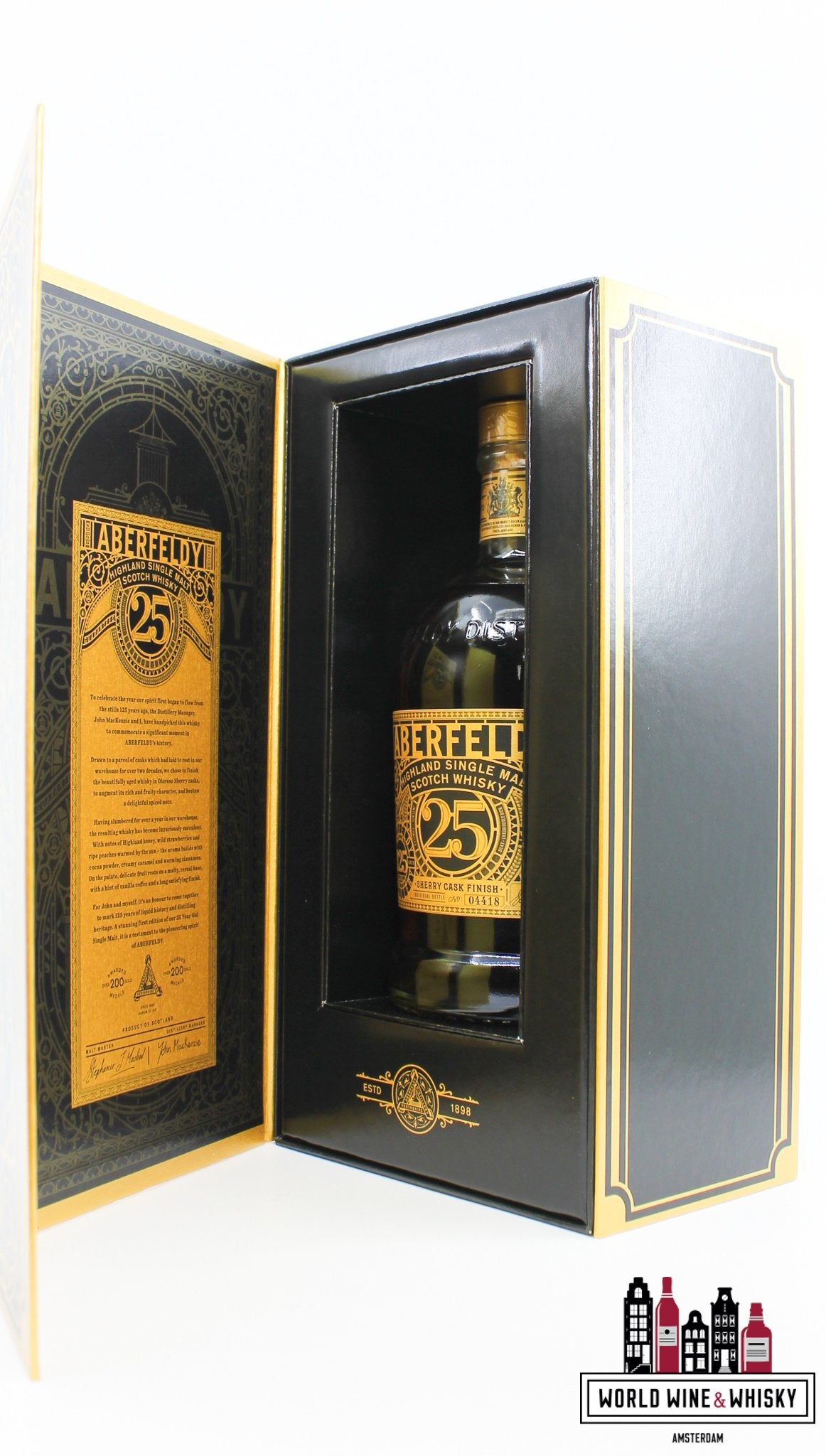 Aberfeldy 25 Years Old 2023 - 125th Anniversary (1889-2023) 46% (1 of 11.800) - WORLD WINE WHISKY 