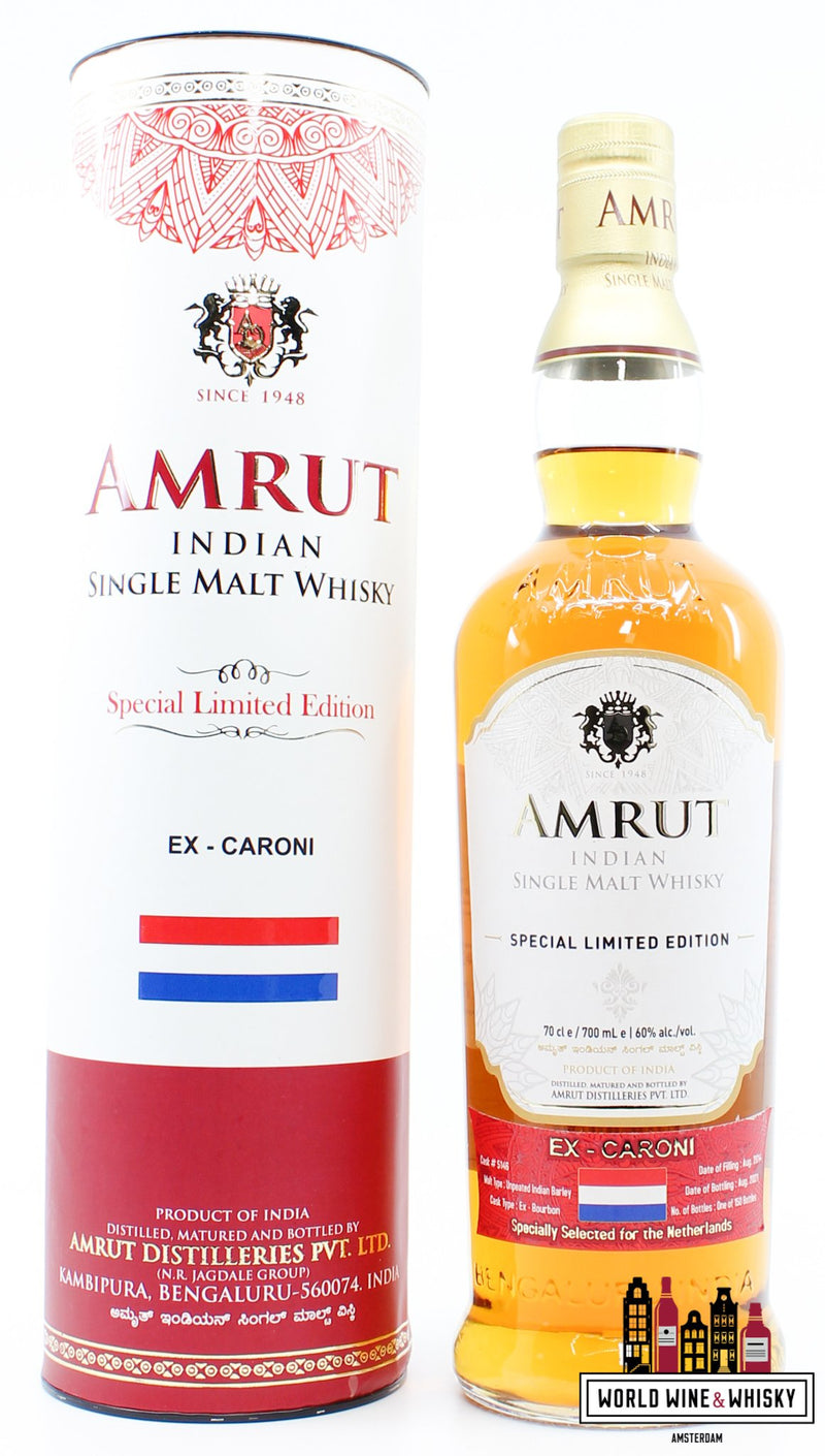 Amrut 2014 2021 - Ex-Caroni - Special Limited Edition for The Netherlands - Cask 5146 60% (1 of 150) - WORLD WINE WHISKY 