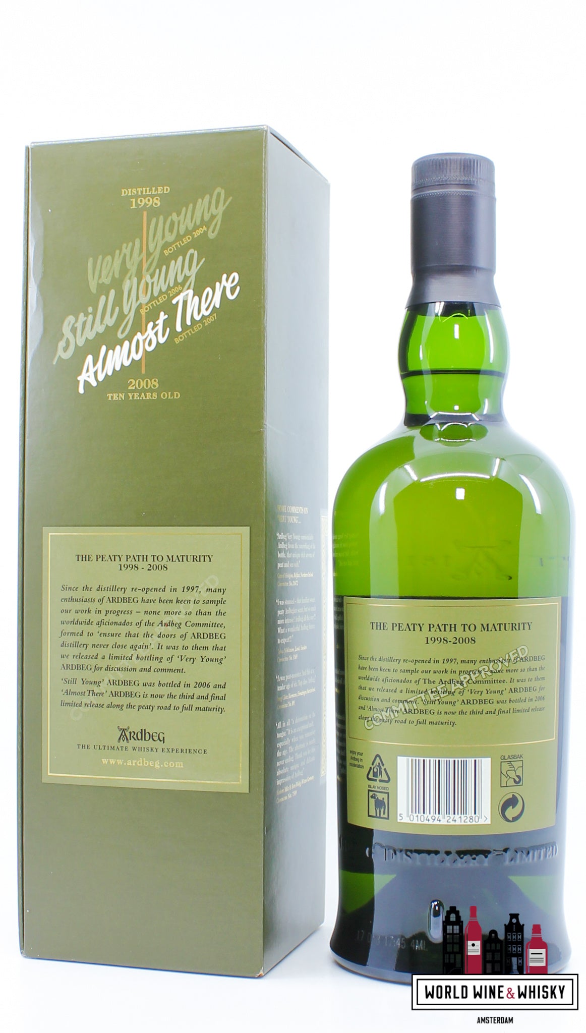 Ardbeg 10 Years Old 1998 2007 - Almost There - 3rd Release 54.1% - WORLD WINE WHISKY 