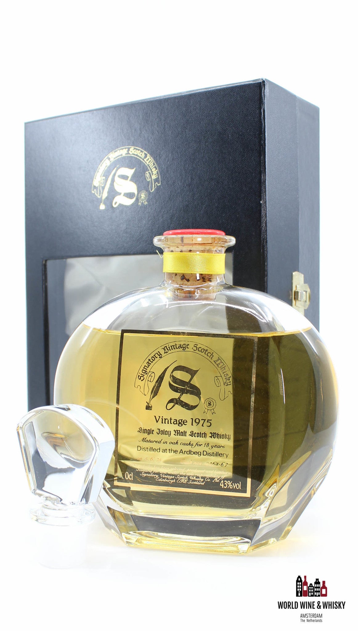 Ardbeg 18 Years Old 1975 1993 Decanter Collection - Signatory Vintage - Cask 2464-67 43% - WORLD WINE WHISKY 