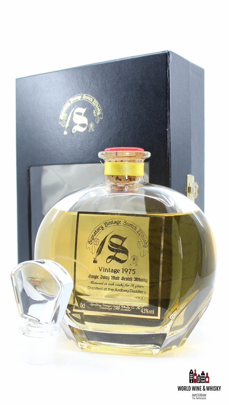 Ardbeg 18 Years Old 1975 1993 Decanter Collection - Signatory Vintage - Cask 2464-67 43% - WORLD WINE WHISKY 