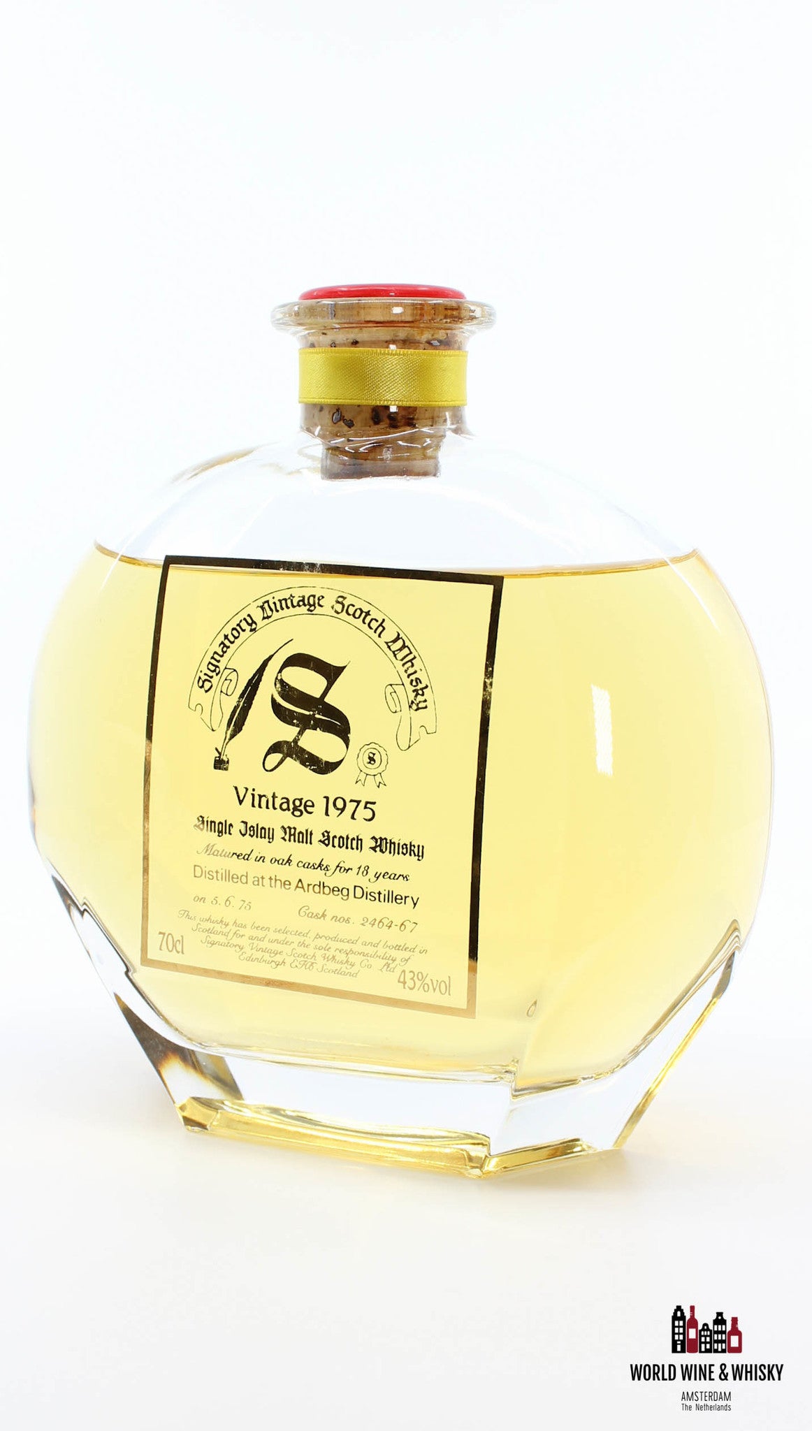 Ardbeg 18 Years Old 1975 1993 Decanter Collection - Signatory Vintage - Cask 2464-67 43% - WORLD WINE WHISKY 