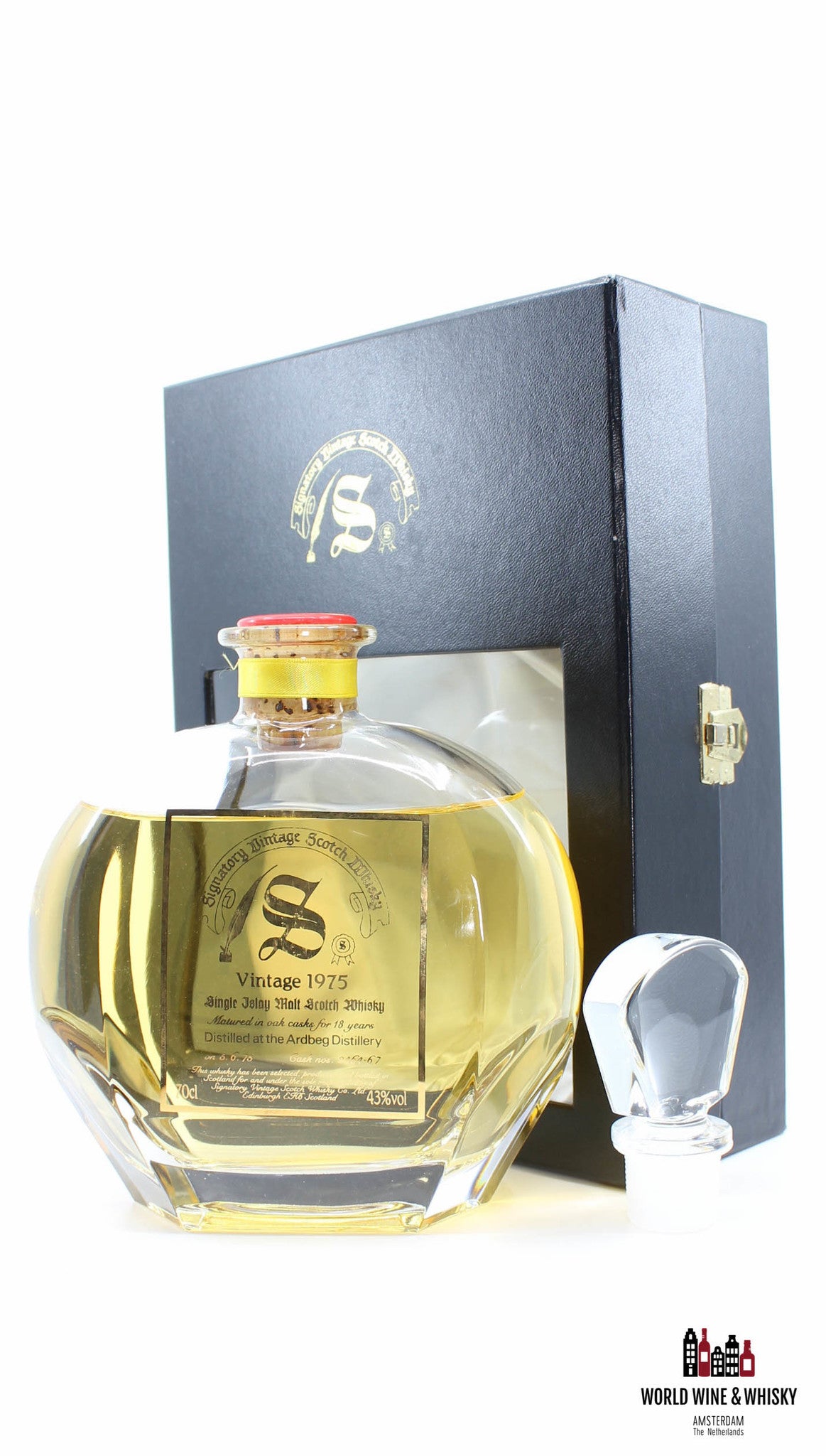 Ardbeg 18 Years Old 1975 1993 Decanter Collection - Signatory Vintage - Cask 2464-67 43% - WORLD WINE WHISKY 