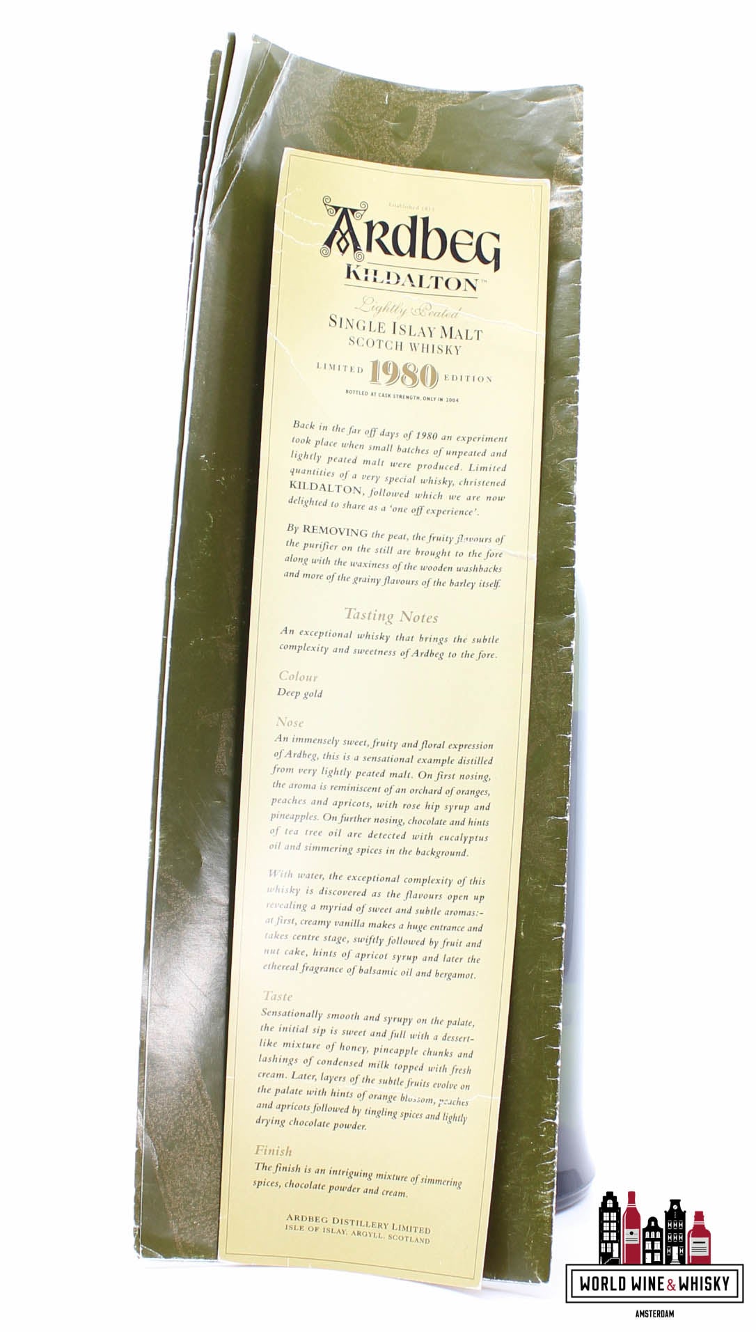Ardbeg 23 Years Old 1980 2004 - Kildalton - Limited Edition 57.6% (1 of 1300) - WORLD WINE WHISKY 