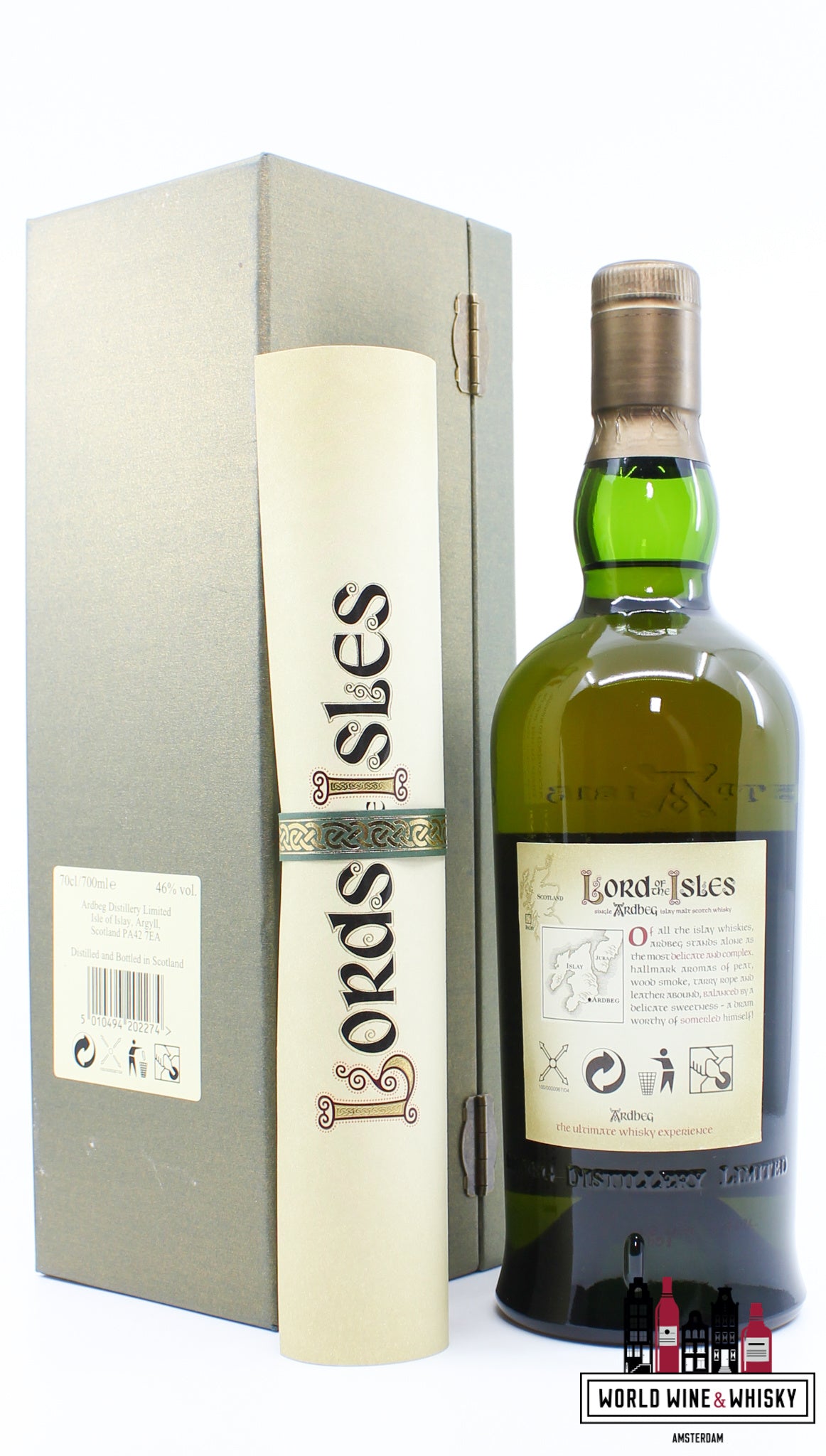 Ardbeg 25 Years Old 2002 - Lord of the Isles 46% (in luxury case) - WORLD WINE WHISKY 