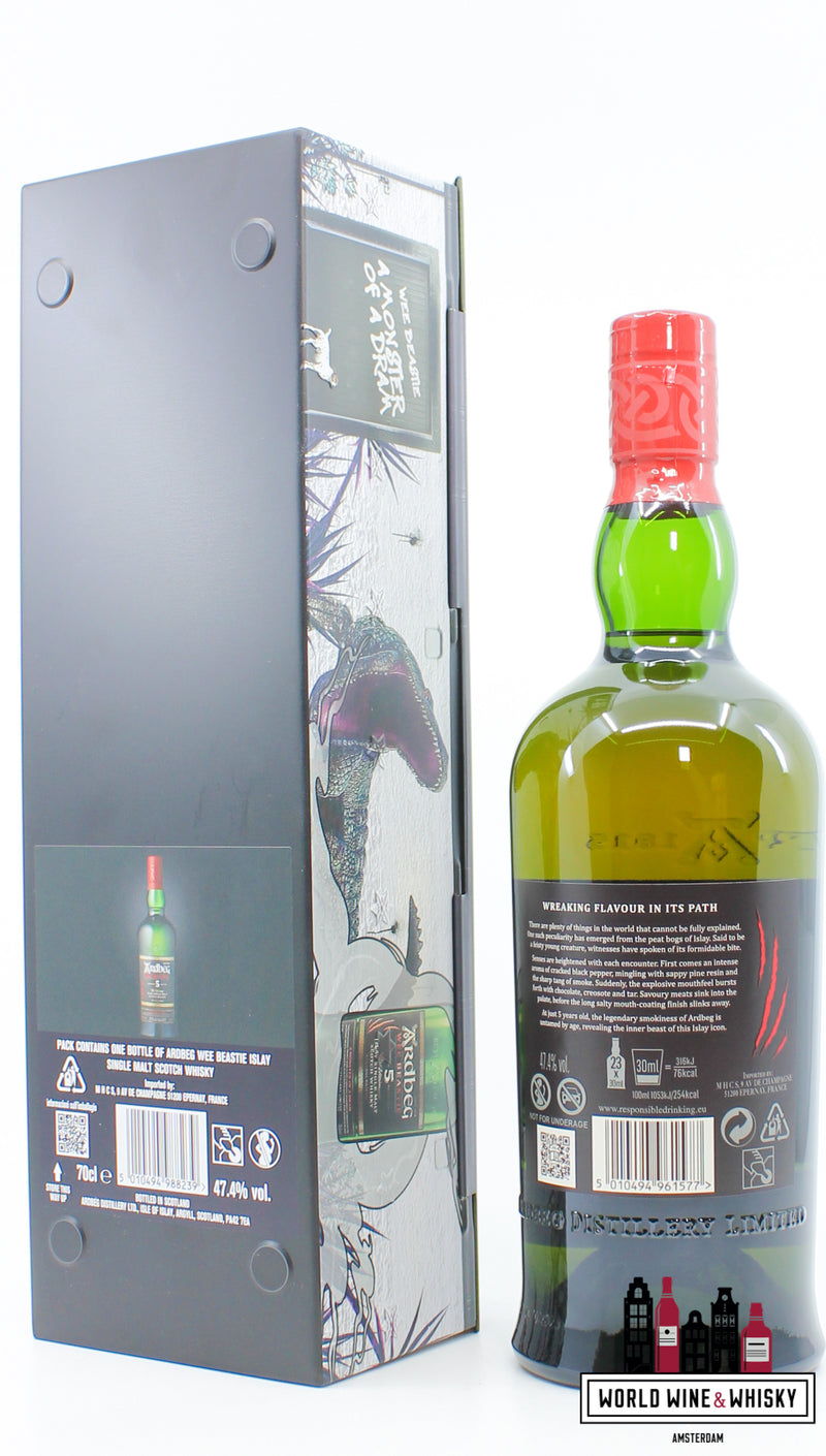 Ardbeg 5 Years Old 2018 2023 - Wee Beastie Warehouse Planet Edition 47.4% - WORLD WINE WHISKY 