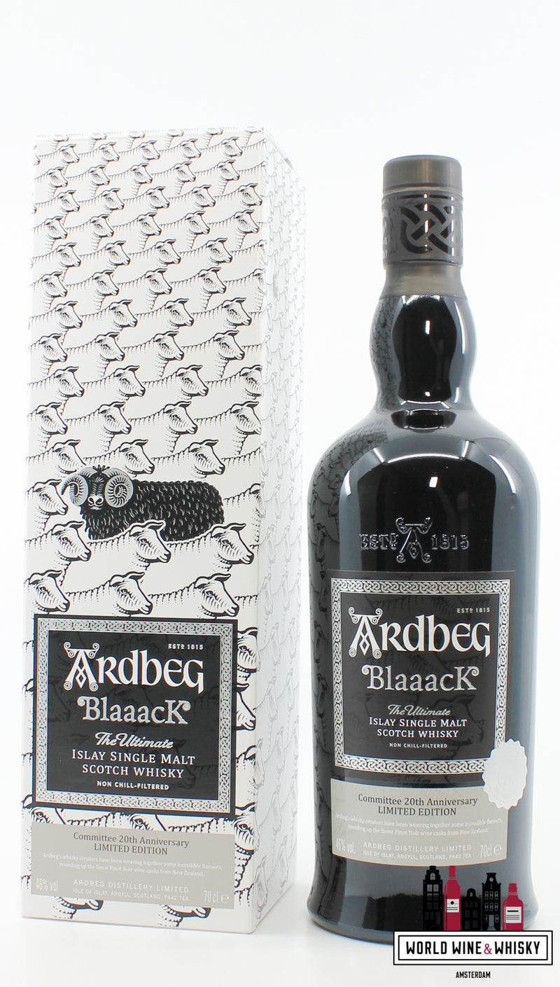 Ardbeg Blaaack 2020 - Committee 20th Anniversary - Limited Edition - The Ultimate 700ml 46% - WORLD WINE WHISKY 