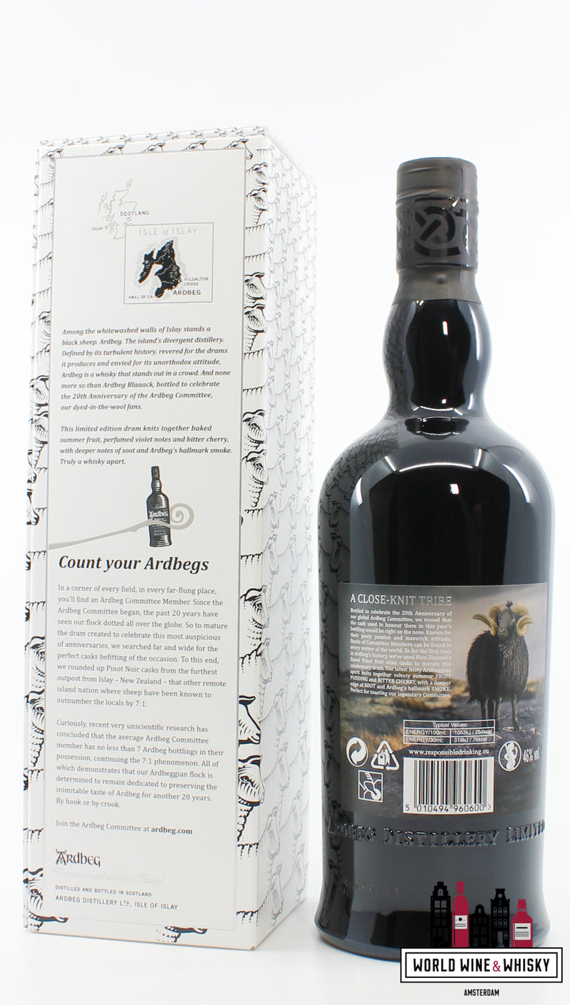 Ardbeg Blaaack 2020 - Committee 20th Anniversary - Limited Edition - The Ultimate 700ml 46% - WORLD WINE WHISKY 