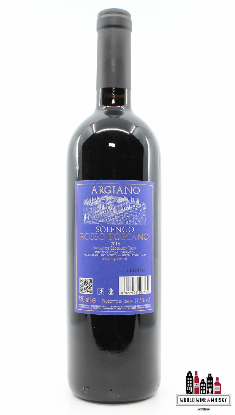 Argiano Solengo - Rosso Toscano 2016 - WORLD WINE WHISKY 