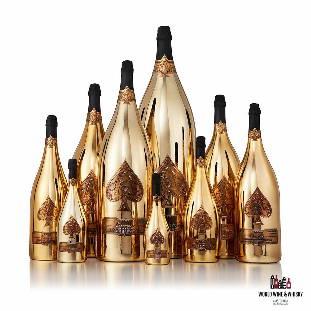 Armand de Brignac Gold Champagne Brut 12.5% 12L Balthazar - in luxury case (12.000 ml) - WORLD WINE WHISKY 