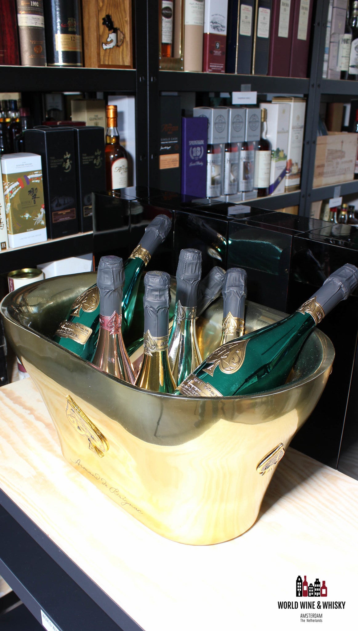 Armand de Brignac Gold Champange cooler/ice bucket XL 'Ace of