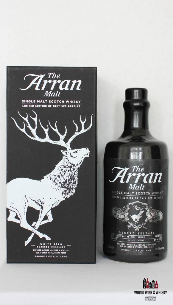 Arran 20 Year Old 1996 2016 The White Stag - Second Release 49.5% - WORLD WINE WHISKY 