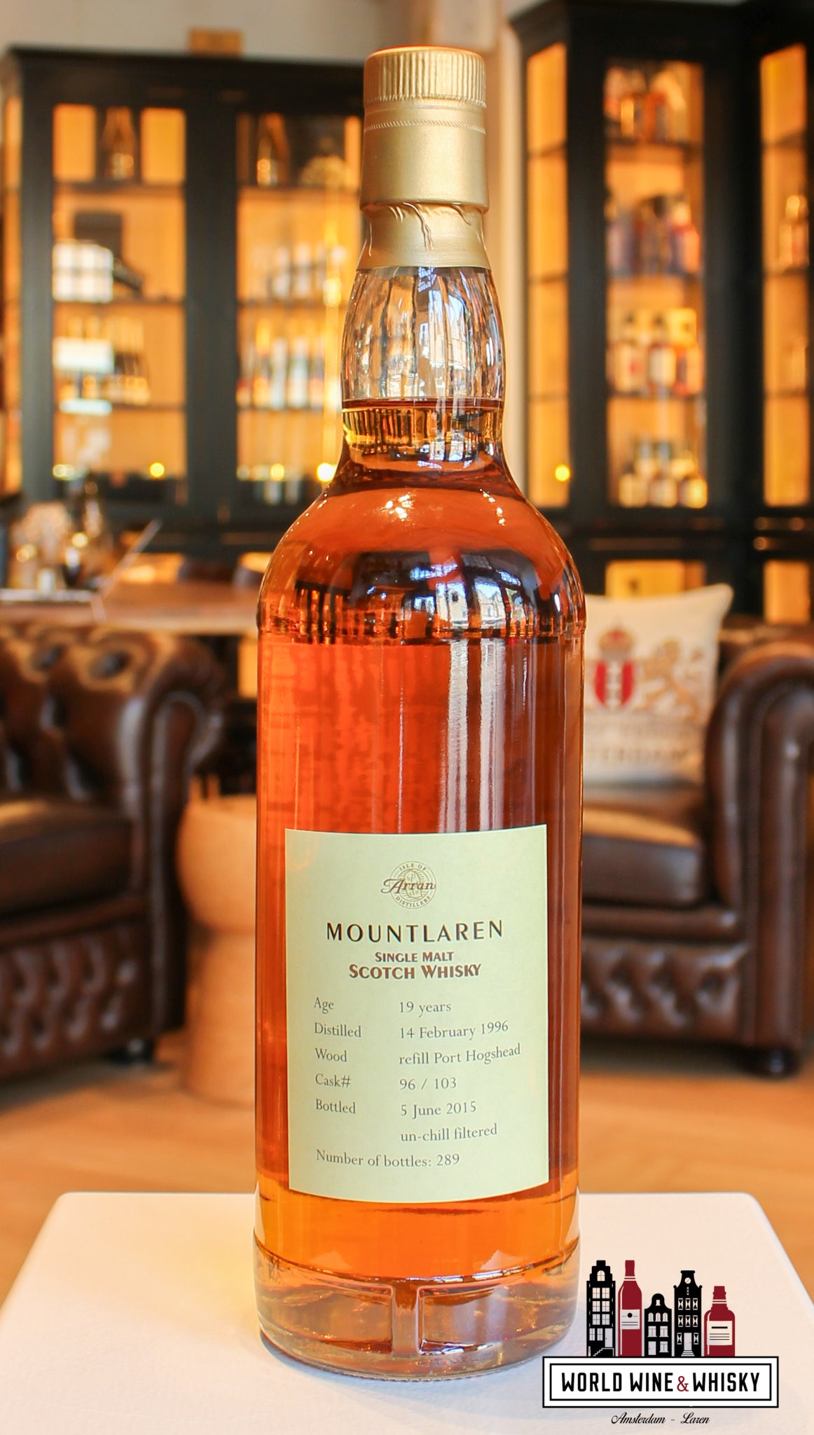 Arran 19 Years Old 1996 2015 - MountLaren - Cask 103 - Private Cask 53.5% (1 of 289) 2 