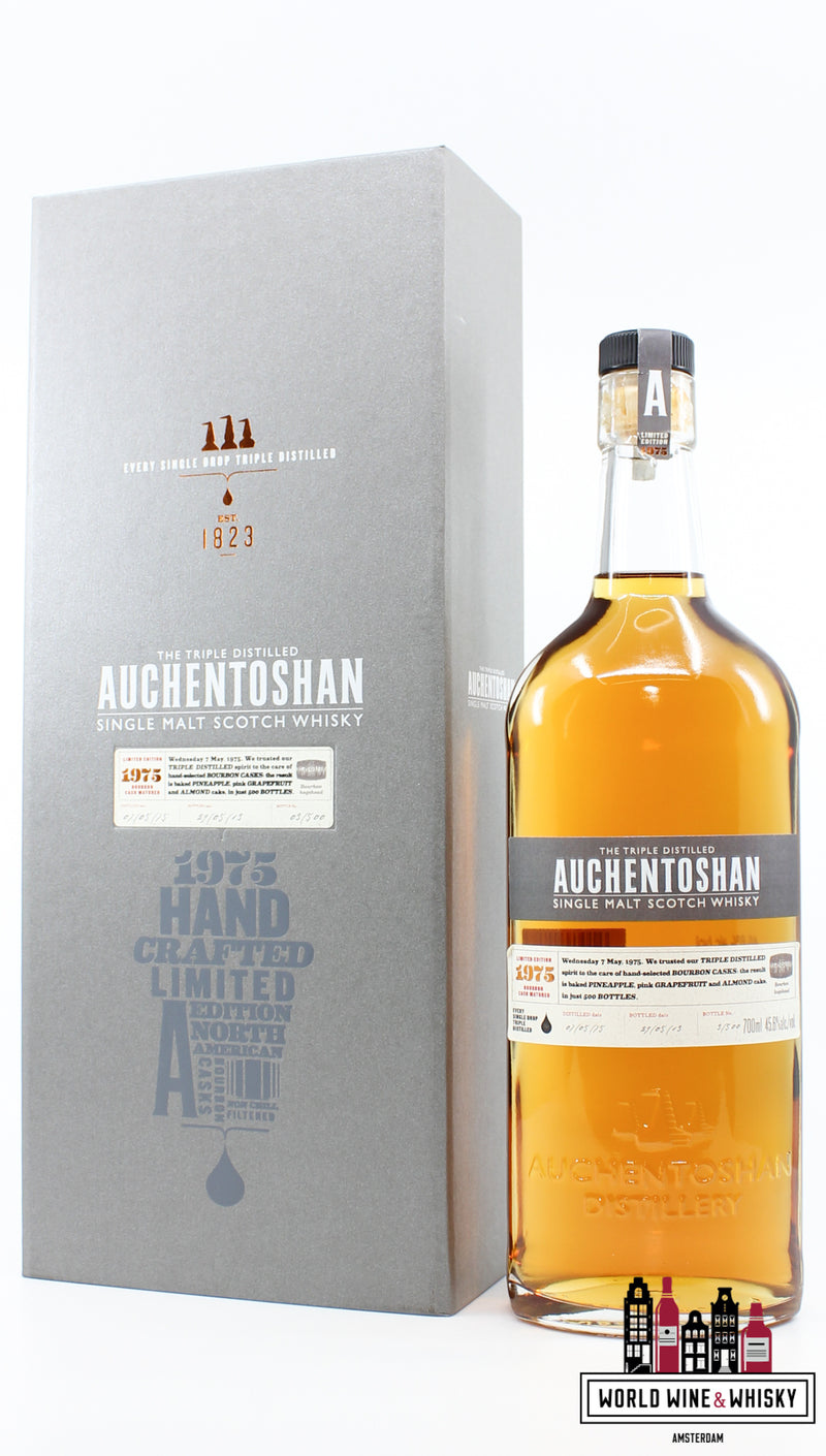 Auchentoshan 38 Years Old 1975 2013 - Limited Edition - Travel Retail Exclusive 45.6% (1 of 500) - WORLD WINE WHISKY 
