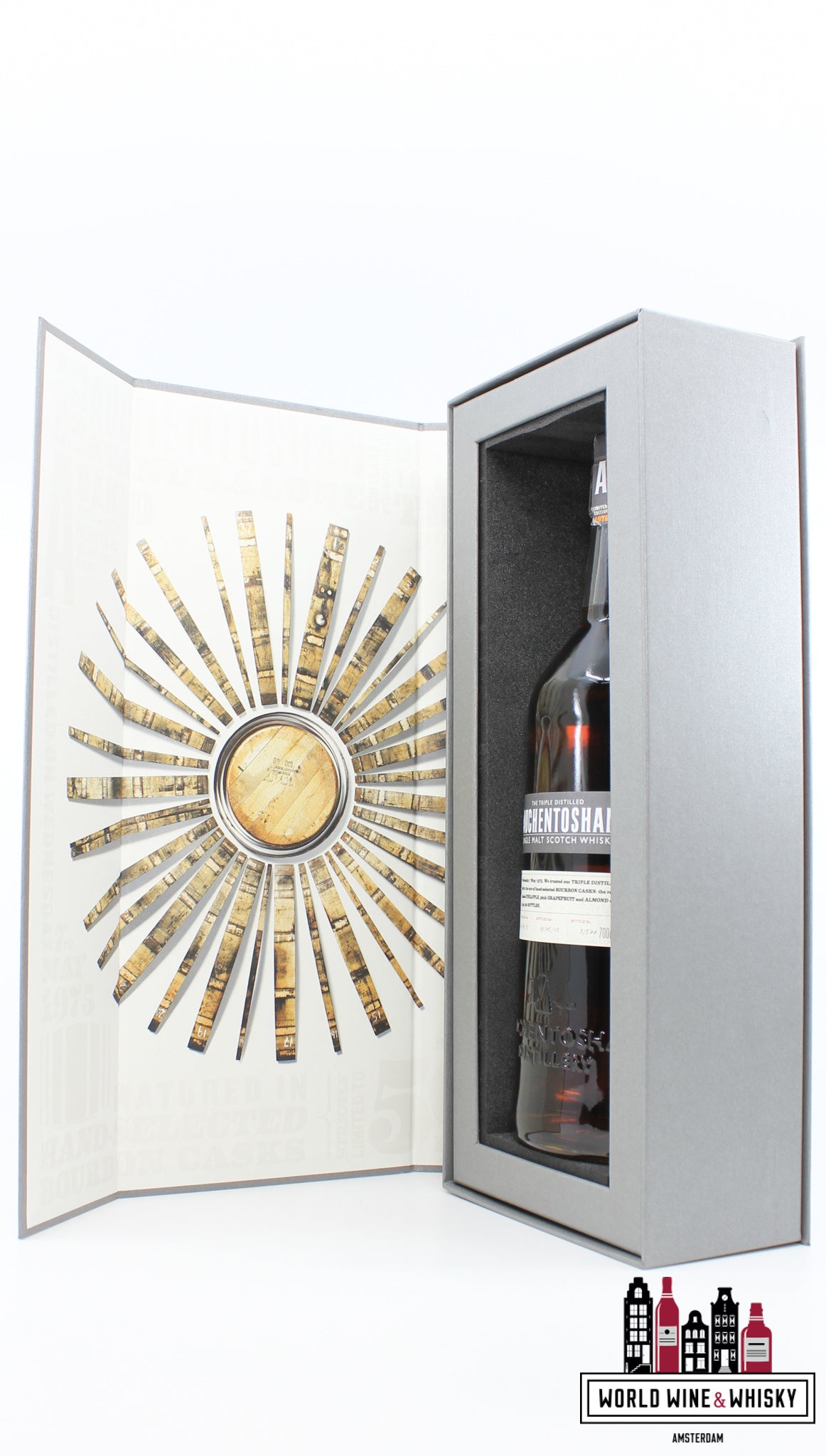 Auchentoshan 38 Years Old 1975 2013 - Limited Edition - Travel Retail Exclusive 45.6% (1 of 500) - WORLD WINE WHISKY 