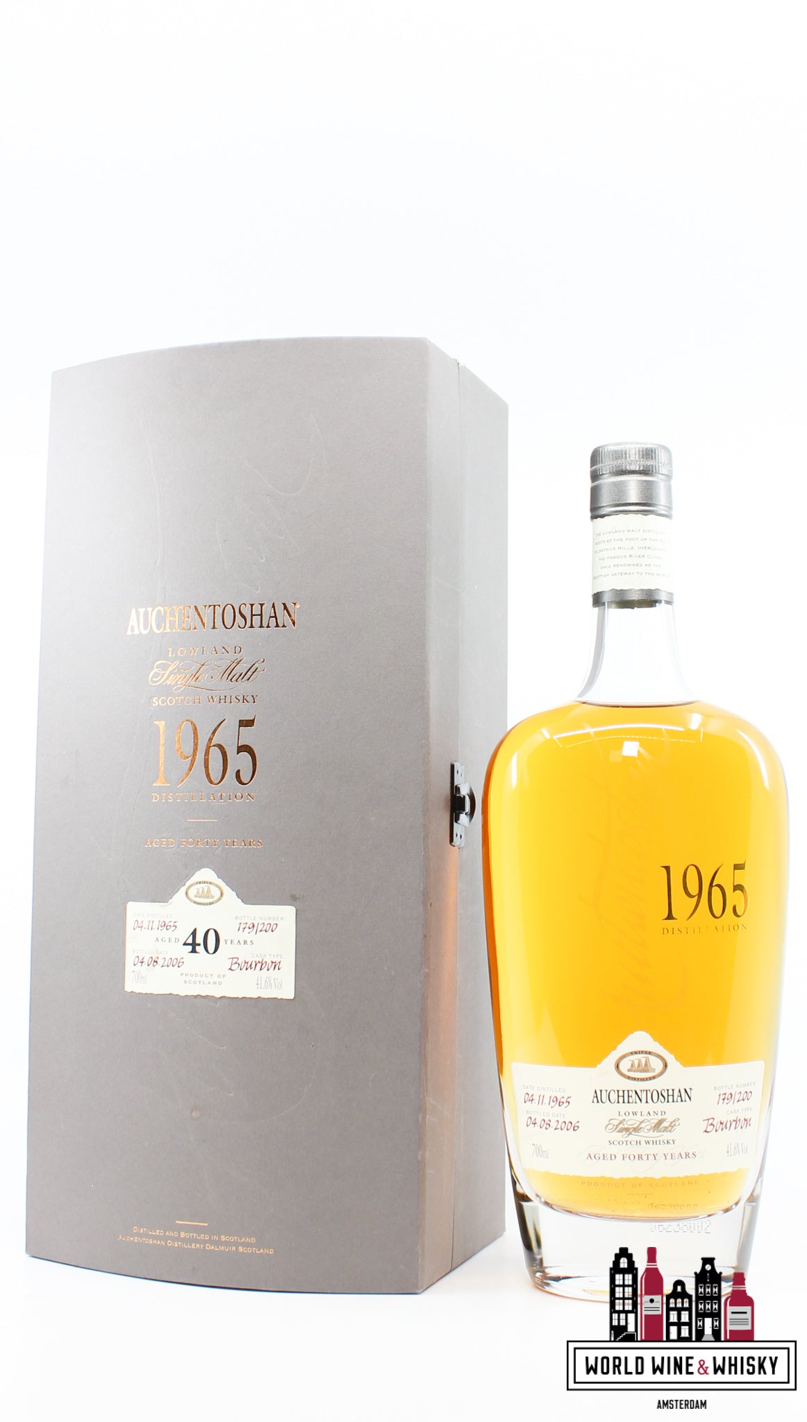 Auchentoshan 40 Years Old 1965 - WORLD WINE WHISKY 