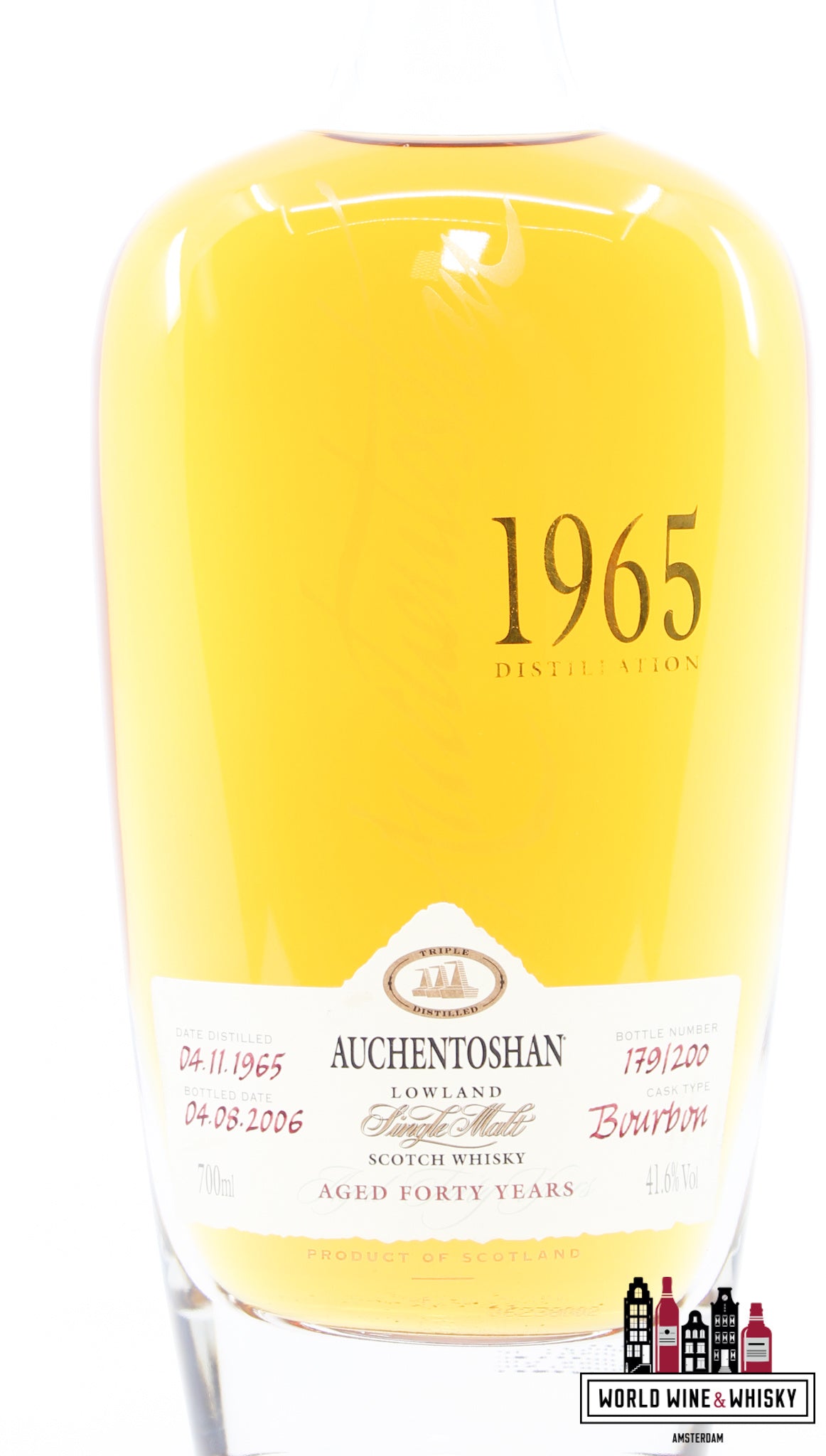 Auchentoshan 40 Years Old 1965 - WORLD WINE WHISKY 