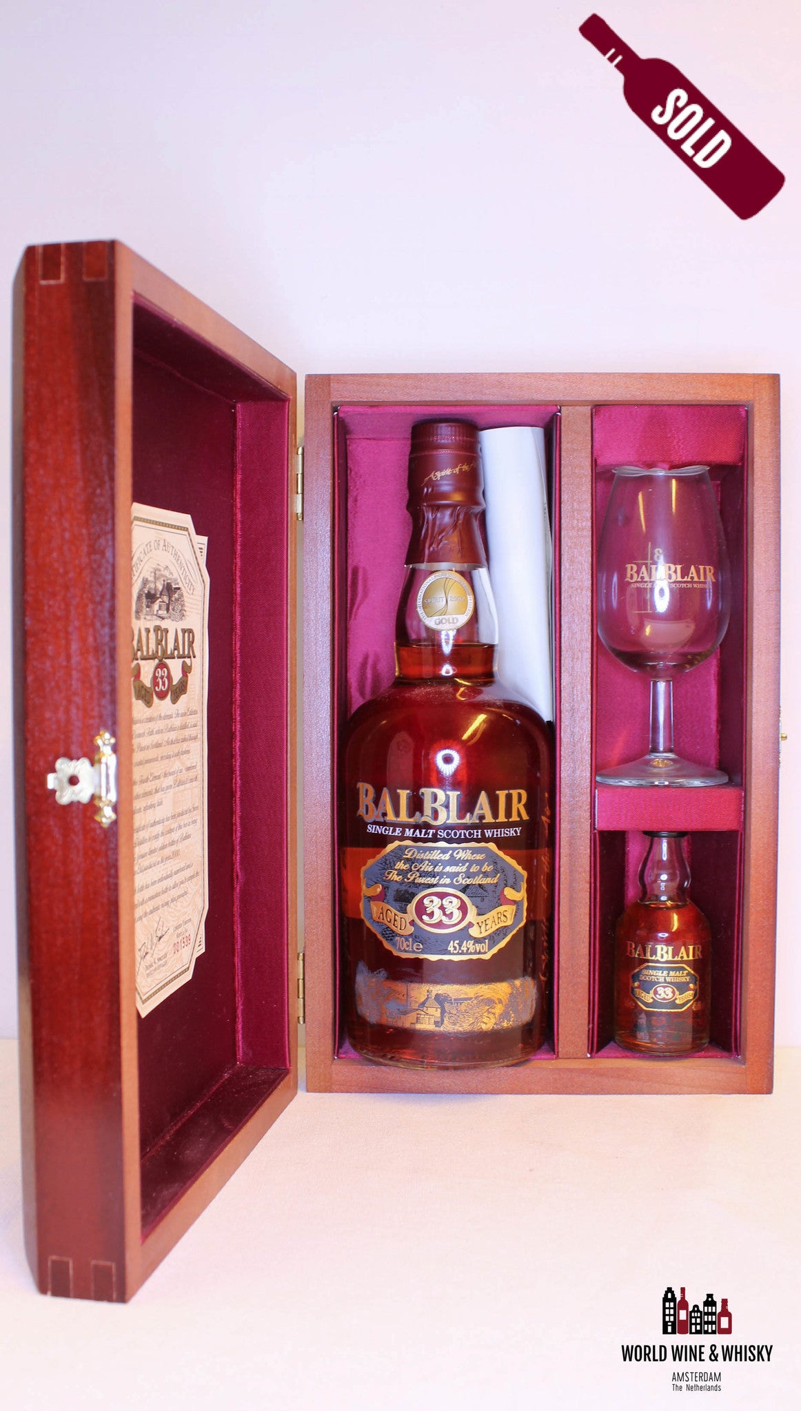 Balblair 33 Years Old 1970 2003 45.4% - WORLD WINE WHISKY 
