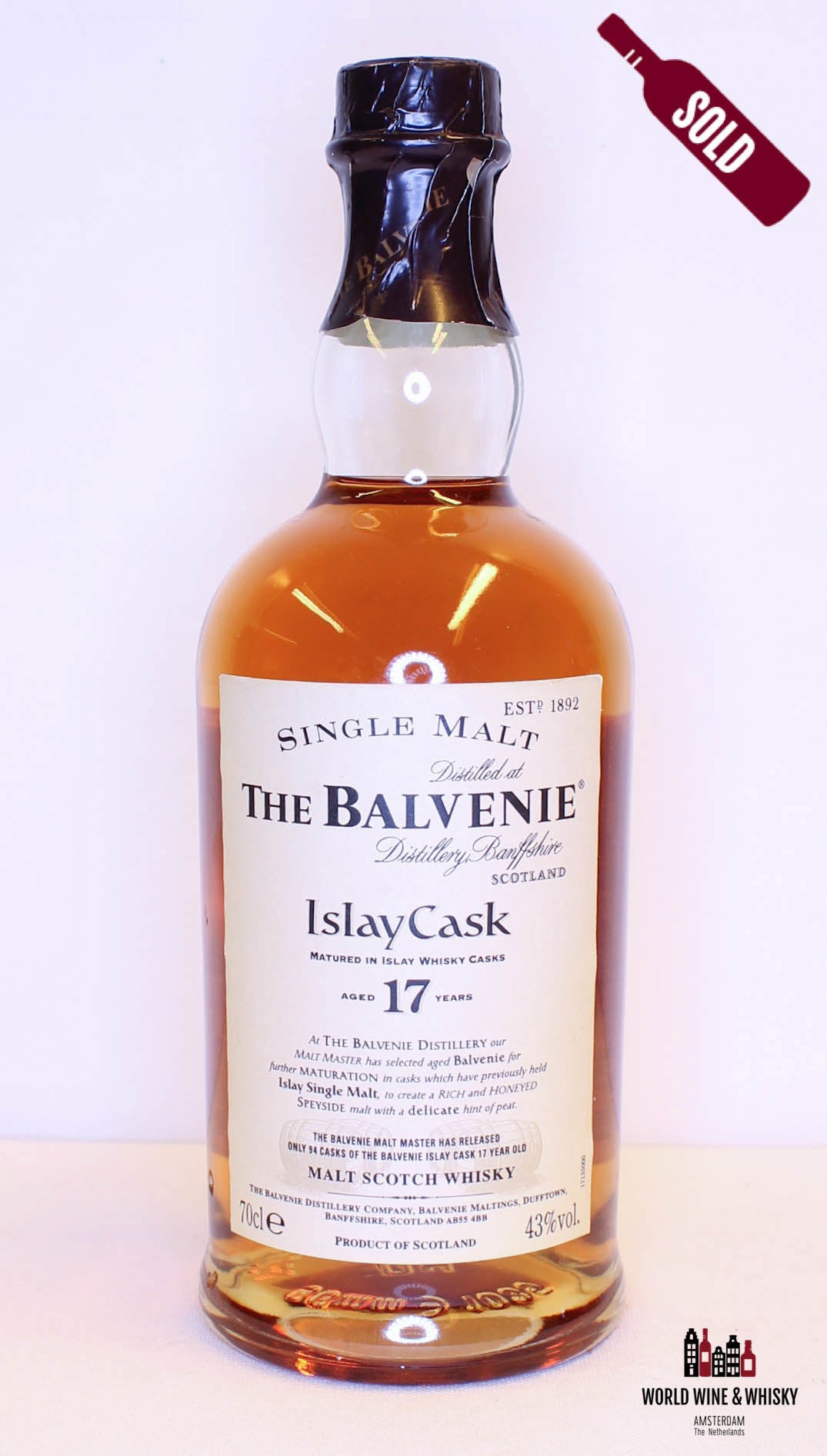 Balvenie 17 Years Old 1986 2003 Islay Cask 43% - WORLD WINE WHISKY 