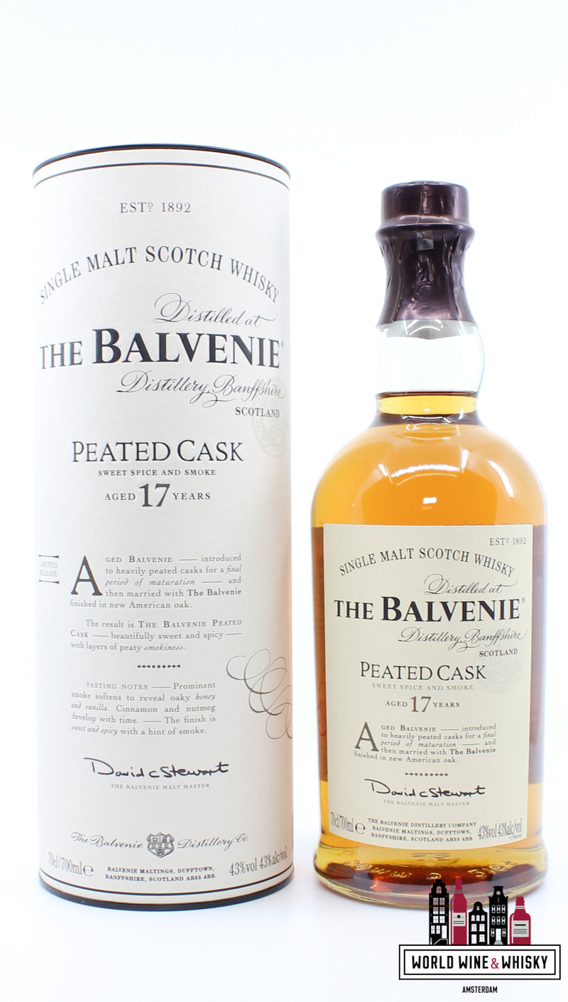 Balvenie 17 Years Old - Peated Cask - Limited Release 43% - WORLD WINE WHISKY 