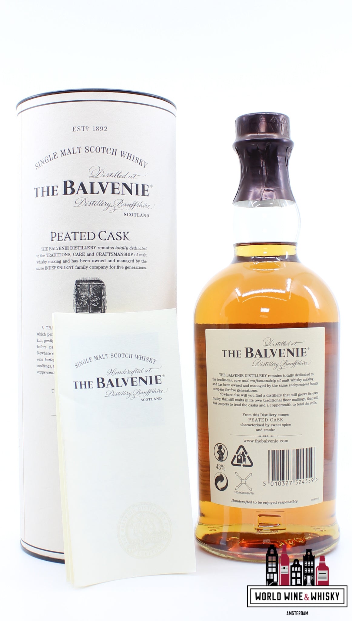Balvenie 17 Years Old - Peated Cask - Limited Release 43% - WORLD WINE WHISKY 