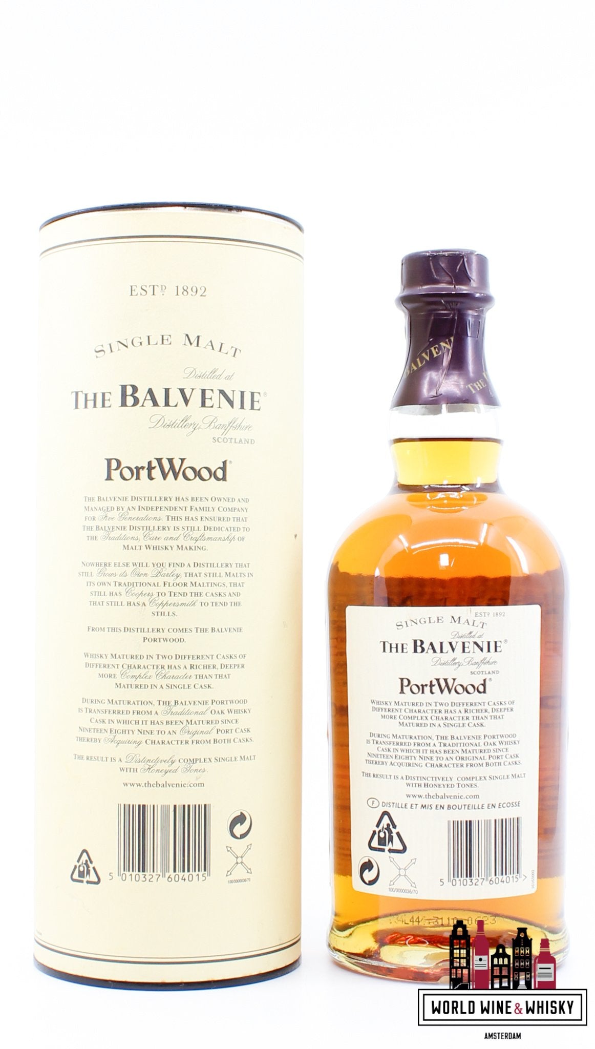 Balvenie 1989 - PortWood 40% - WORLD WINE WHISKY 