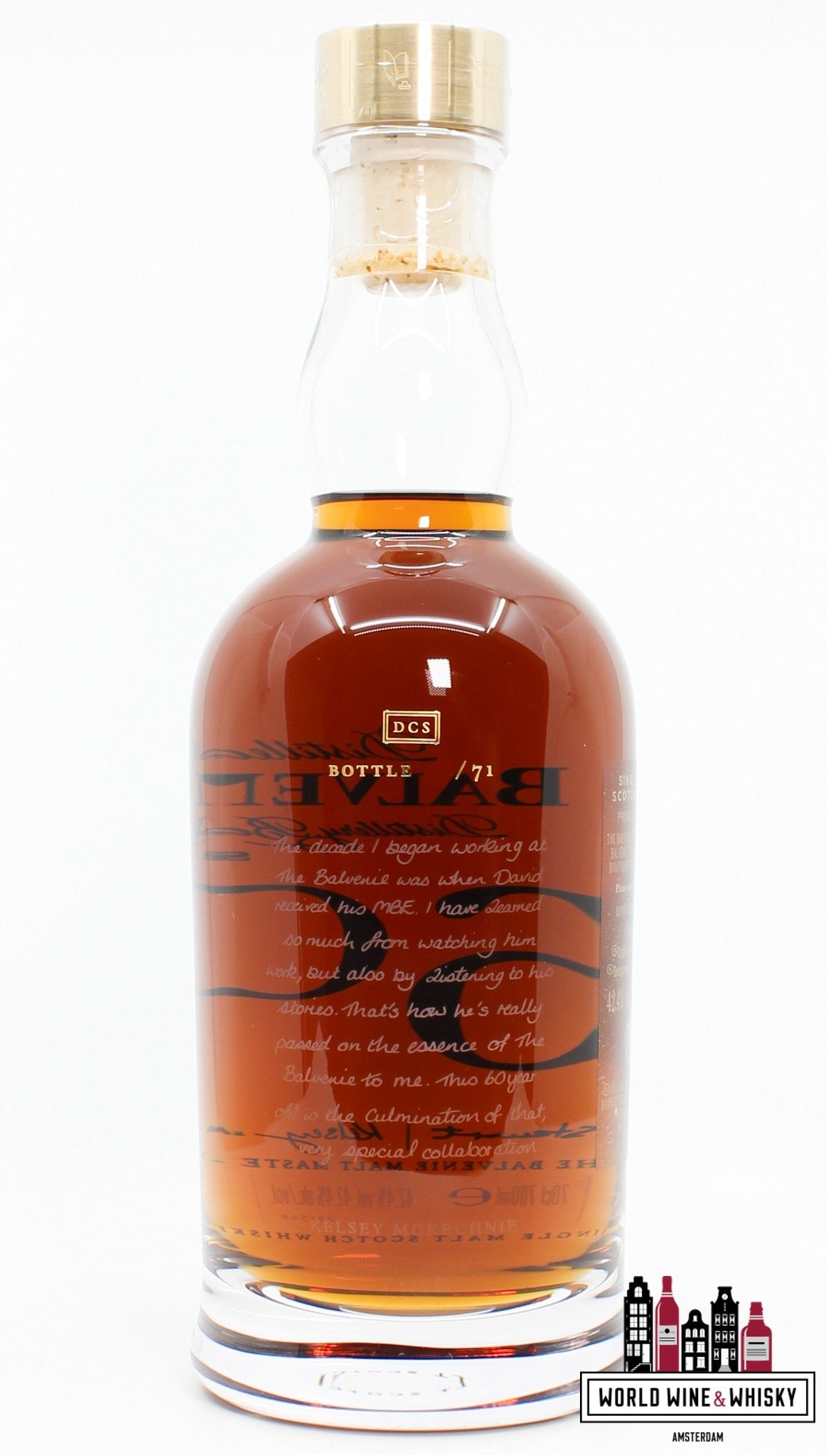 Balvenie 60 Years Old 1962 2022 42.4% (1 of 71) - WORLD WINE WHISKY 