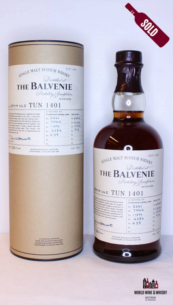 Balvenie Tun 1401 Batch No. 5 2012 50.1% - WORLD WINE WHISKY 