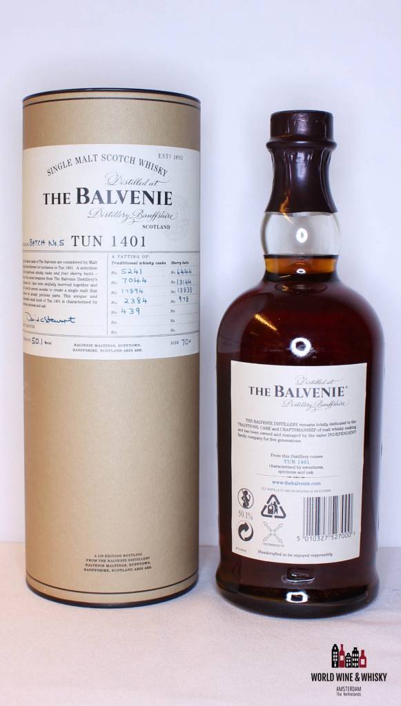 Balvenie Tun 1401 Batch No. 5 2012 50.1% - WORLD WINE WHISKY 