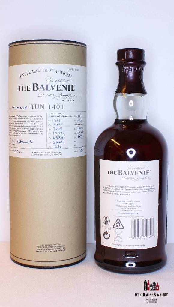 Balvenie Tun 1401 Batch No. 8 2013 50.2% - WORLD WINE WHISKY 