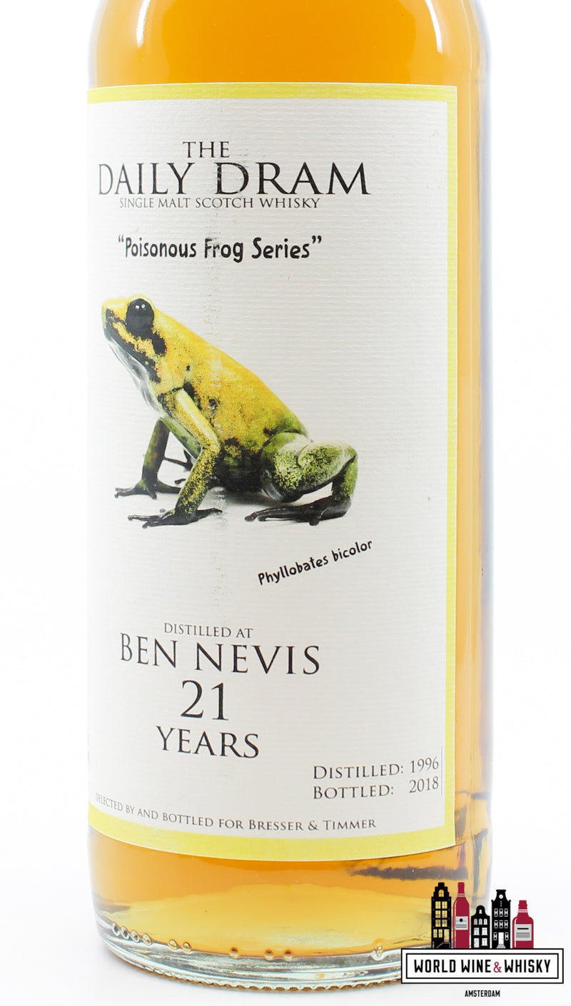 Ben Nevis 21 Years Old 1996 2018 - Poisonous Frog Series - The Daily Dram 50.6% - WORLD WINE WHISKY 