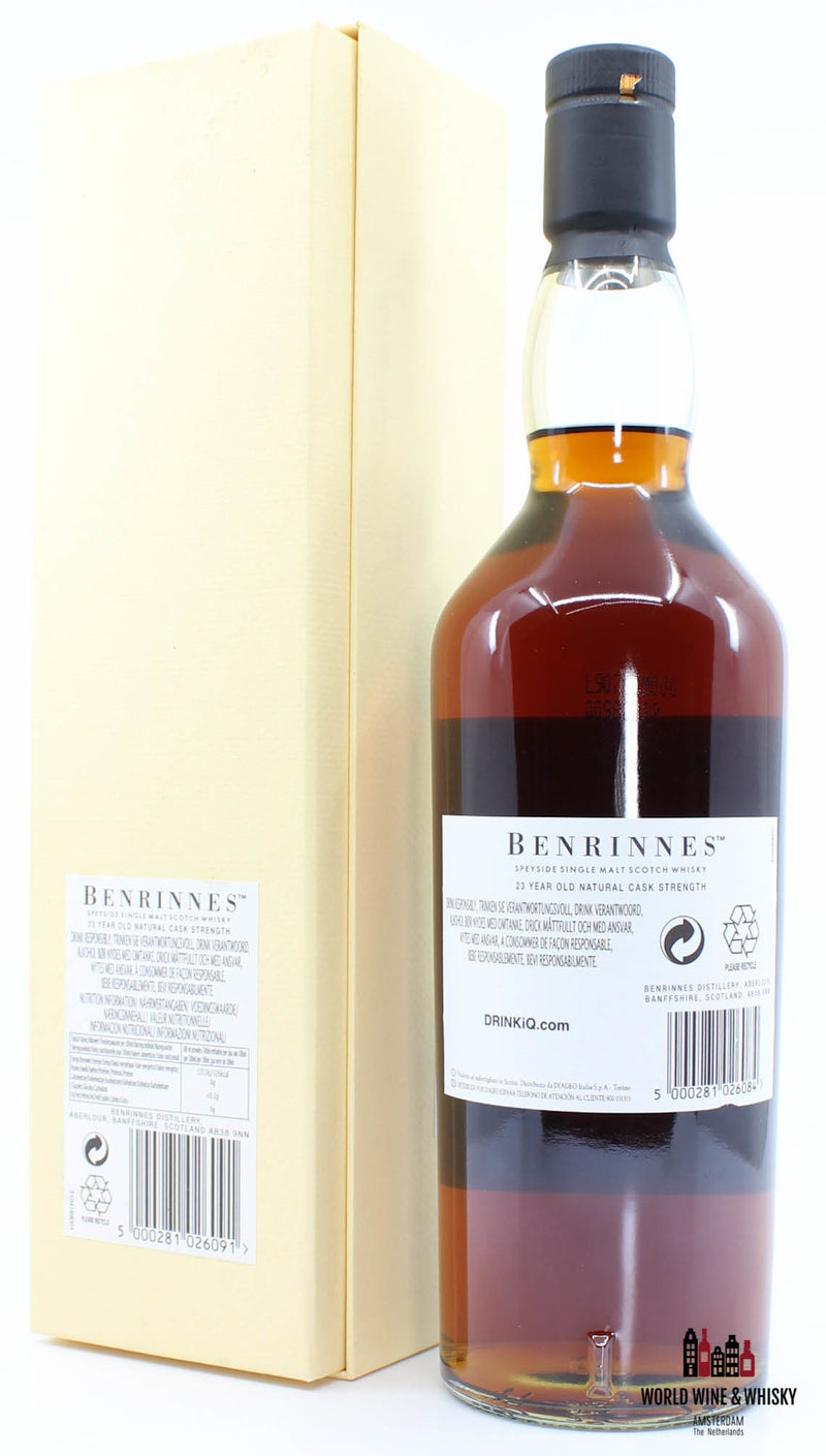 Benrinnes 23 Years Old 1985 2009 58.8% (one of 6000 bottles) - WORLD WINE WHISKY 
