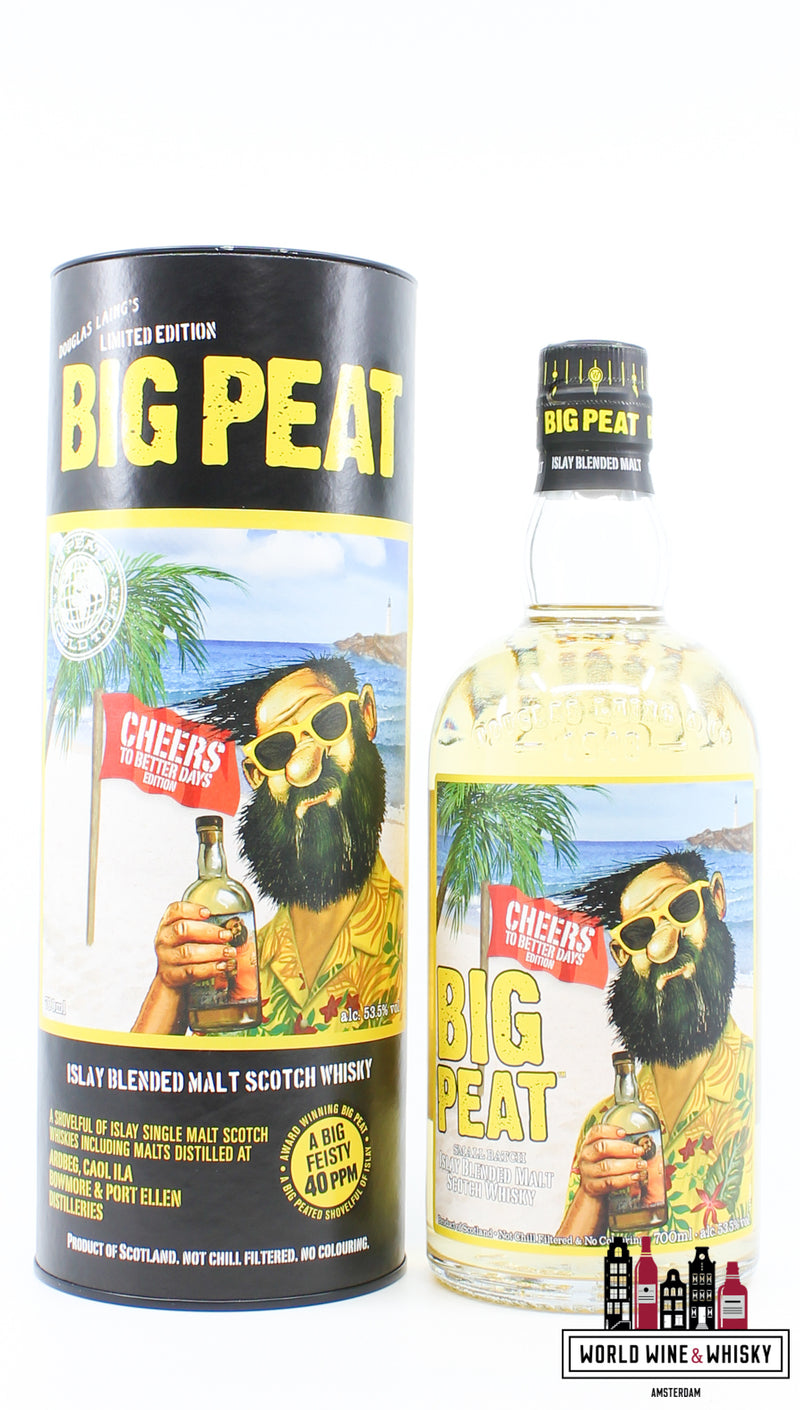 Big Peat 2021 - Small Batch - Cheers to better days Edition - Douglas Laing 53.5% (1 of 600) - WORLD WINE WHISKY 