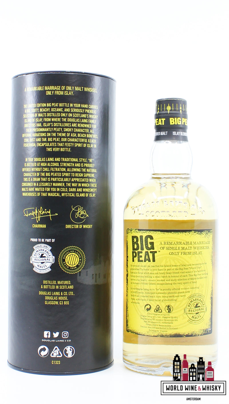 Big Peat 2021 - Small Batch - Cheers to better days Edition - Douglas Laing 53.5% (1 of 600) - WORLD WINE WHISKY 