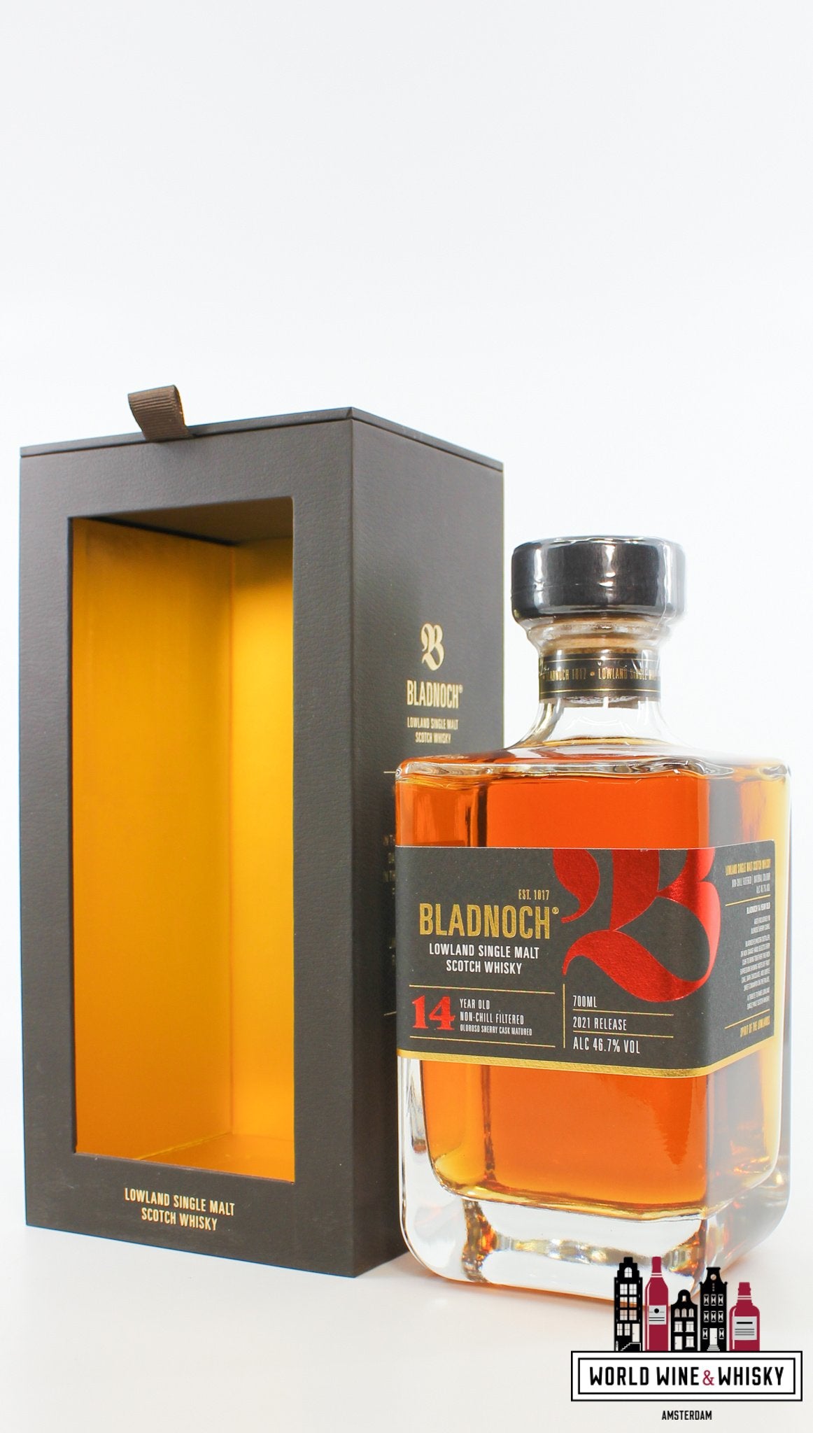 Bladnoch 14 Years Old 2021 Release - Oloroso Sherry Cask 46.7% - WORLD WINE WHISKY 