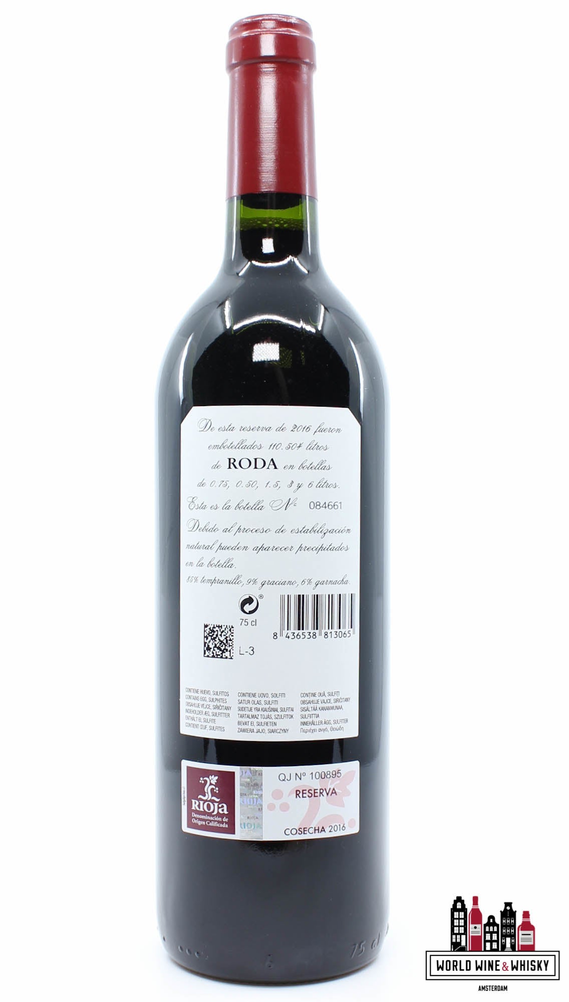 Bodega Roda 2016 - Reserva Rioja 14,5% - WORLD WINE WHISKY 