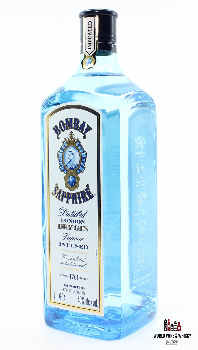 Bombay Sapphire - London Dry Gin 40% 1 Liter - WORLD WINE WHISKY 