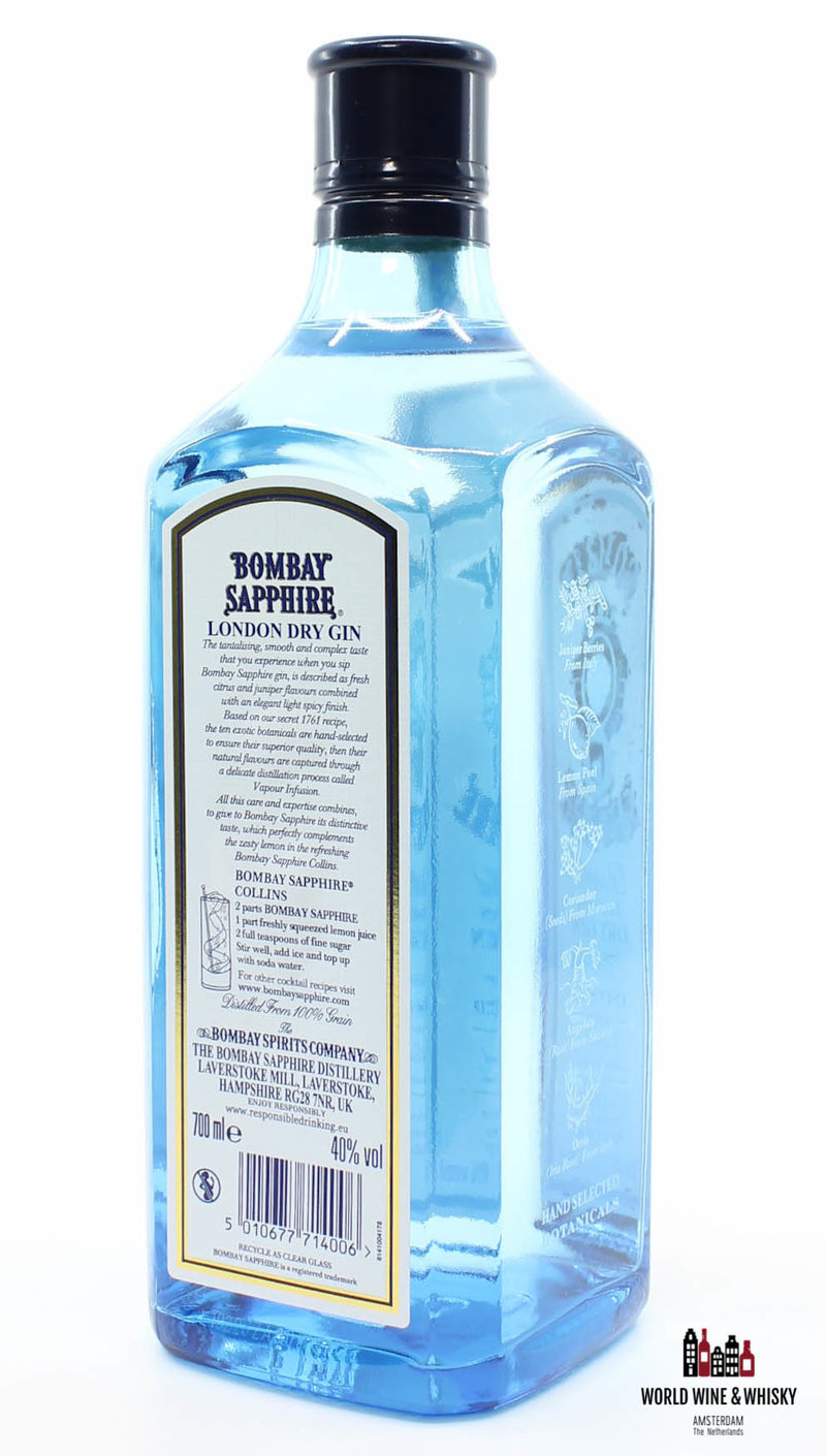 Bombay Sapphire - London Dry Gin 40% 700ml (70cl) - WORLD WINE WHISKY 