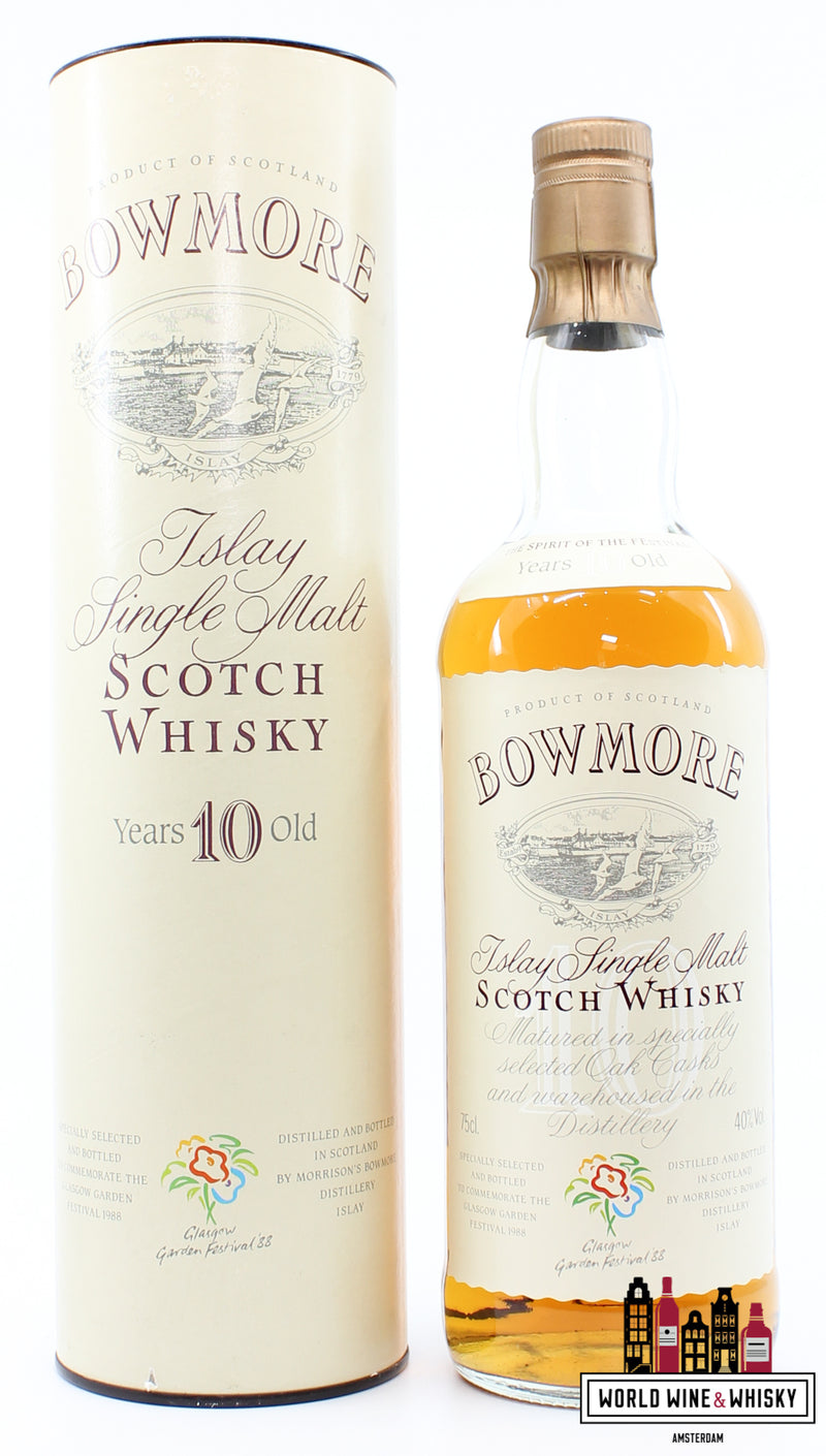 Bowmore 10 Years Old 1988 - Glasgow Garden Festival '88 40% 750ml - WORLD WINE WHISKY 