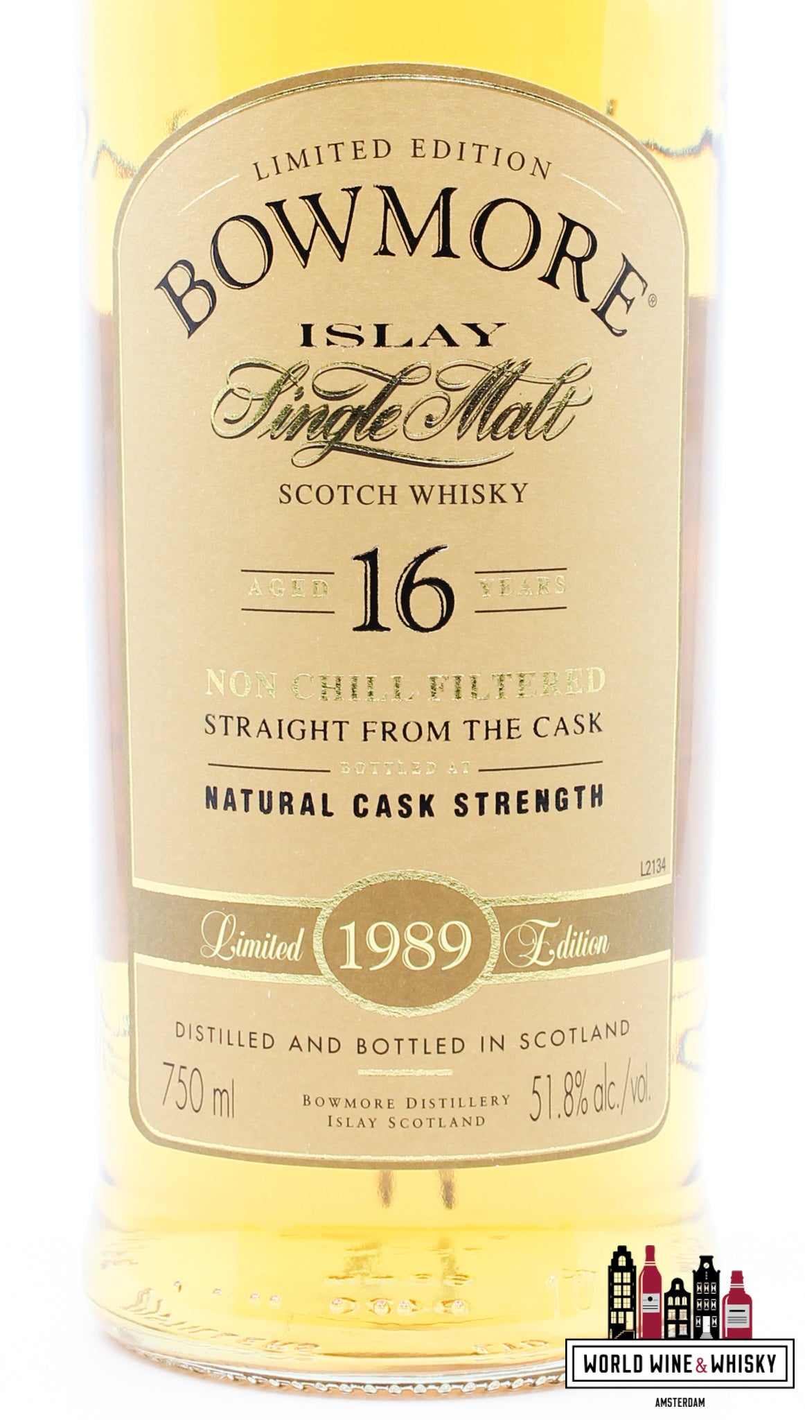 Bowmore 16 Years Old 1989 2005 Limited Edition - Straight from the Cask 51.8% 750ml - WORLD WINE WHISKY 